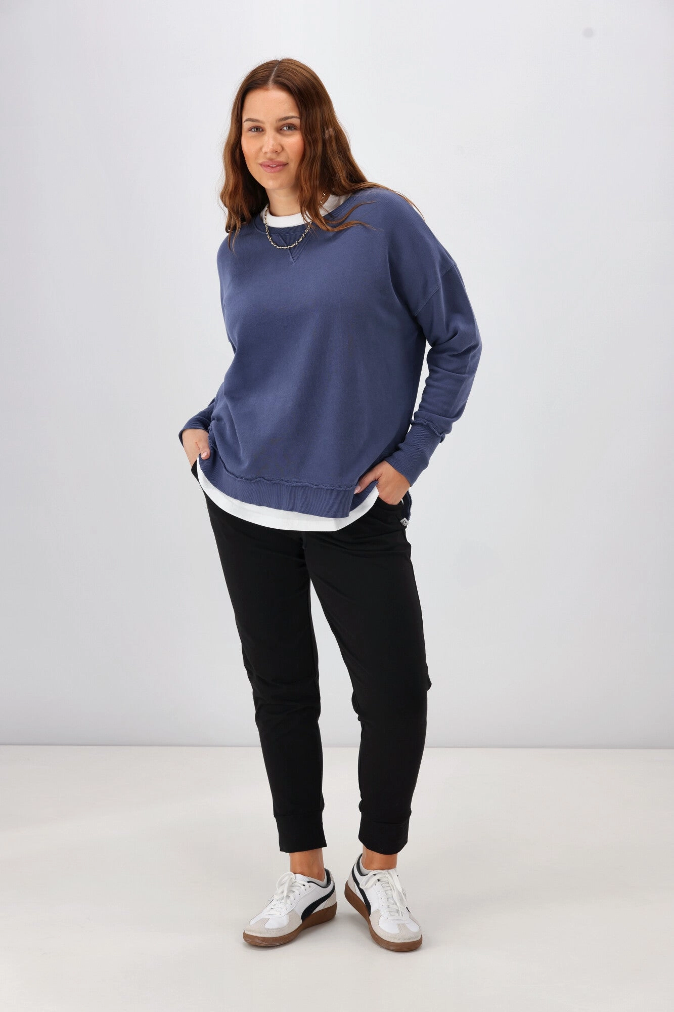 Foxwood Delilah Crew Deep Blue