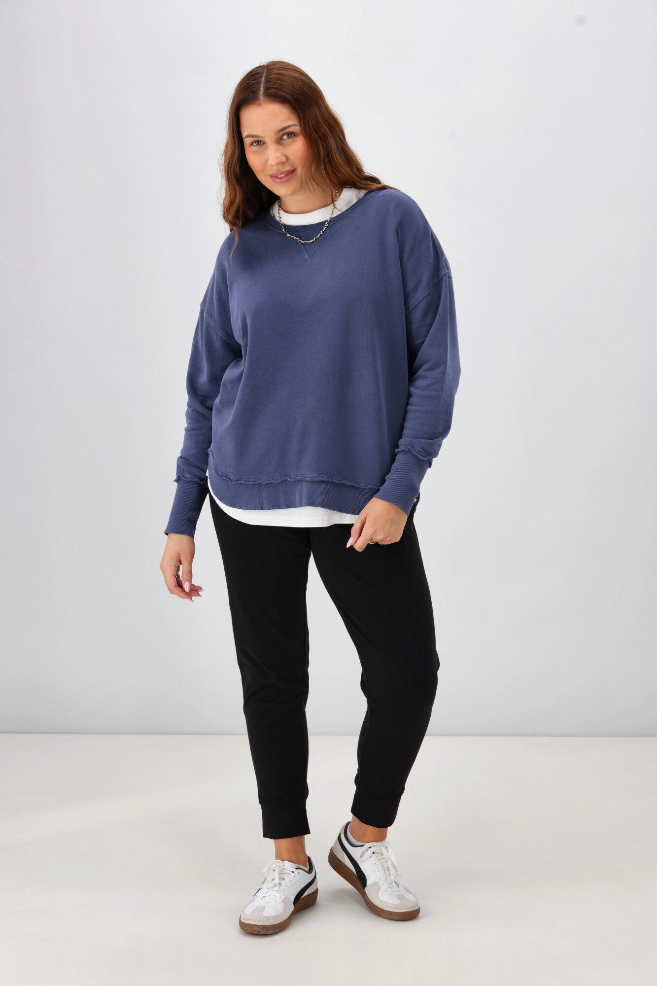 Foxwood Delilah Crew Deep Blue