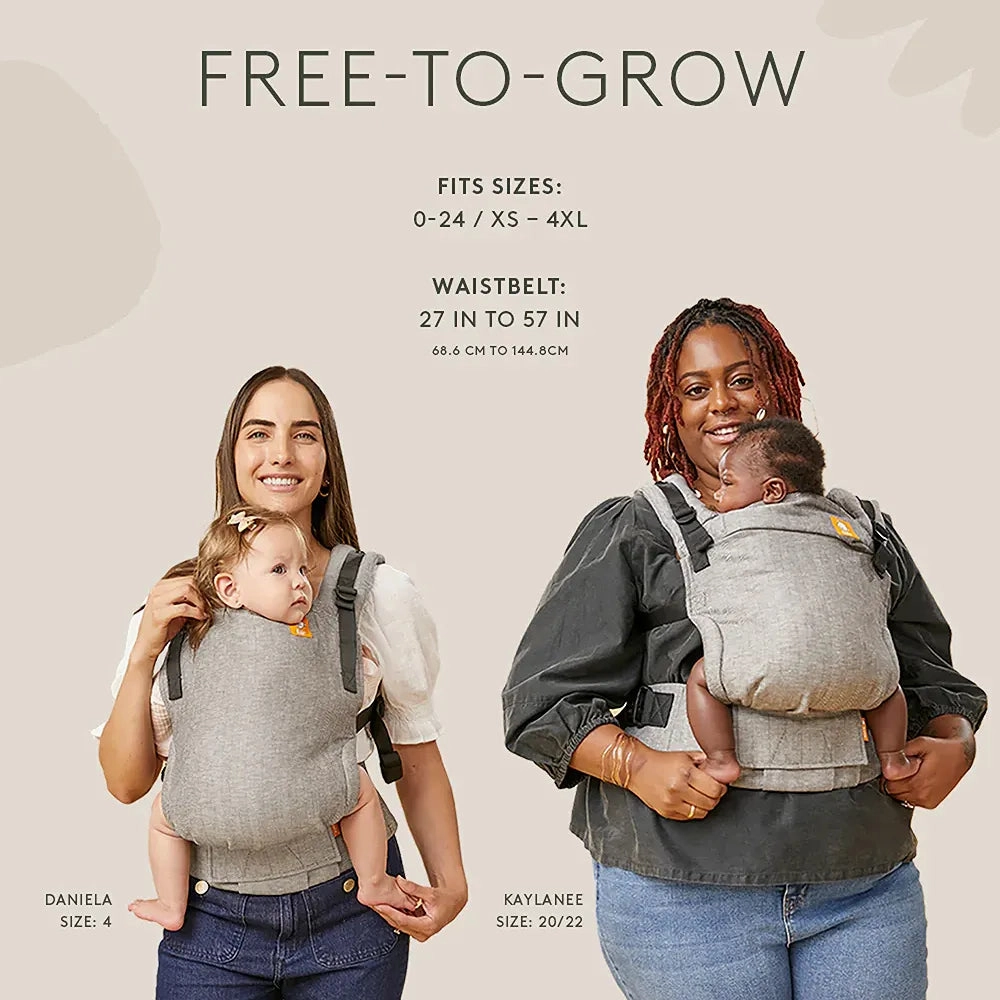 Free-to-Grow Baby Carrier, Cotton - Graphite (See Description)