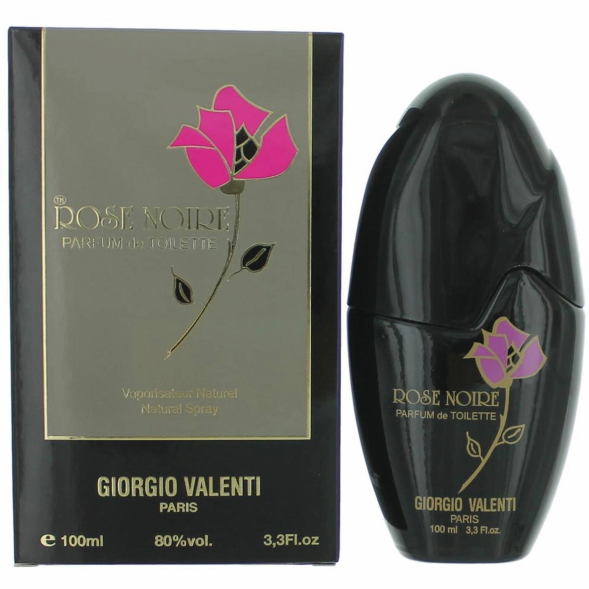 Giorgio Valenti Women's Parfum De Toilette Spray - Rose Noire Sophisticated, 3.3oz