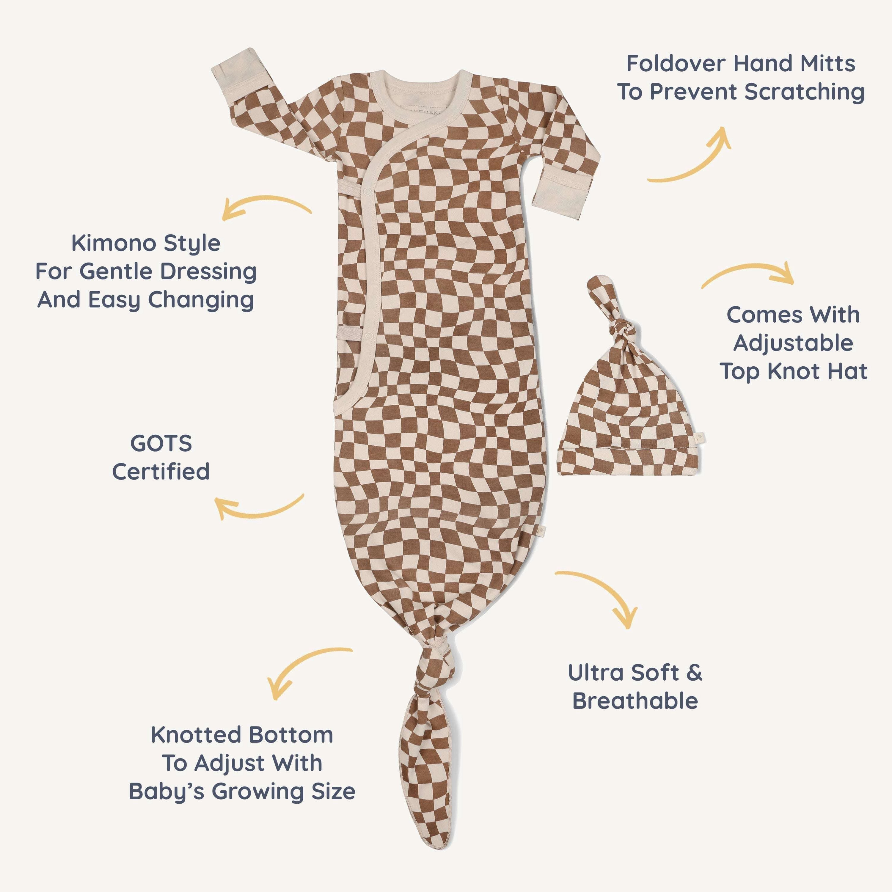 Groovy | Organic Kimono Knotted Sleep Gown