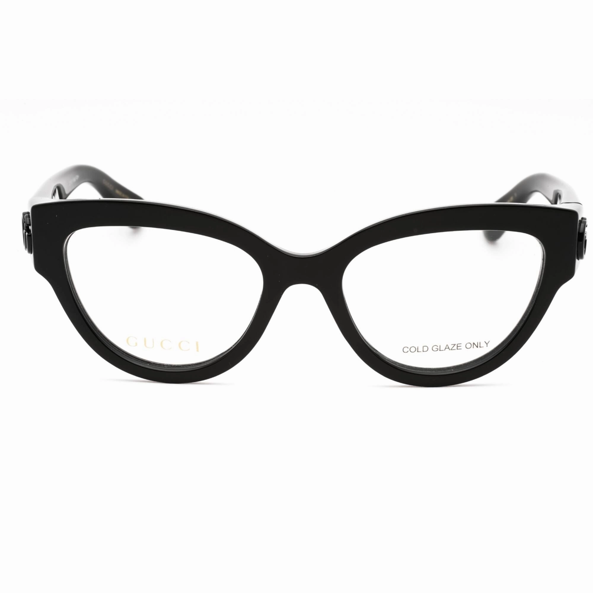 Gucci Women's Eyeglasses - Black Injected Propionate Full Rim Cat Eye | GG1598O 001