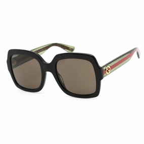 Gucci Women's Sunglasses - Green Black Acetate Full Rim Square Frame | GG0036SN 002