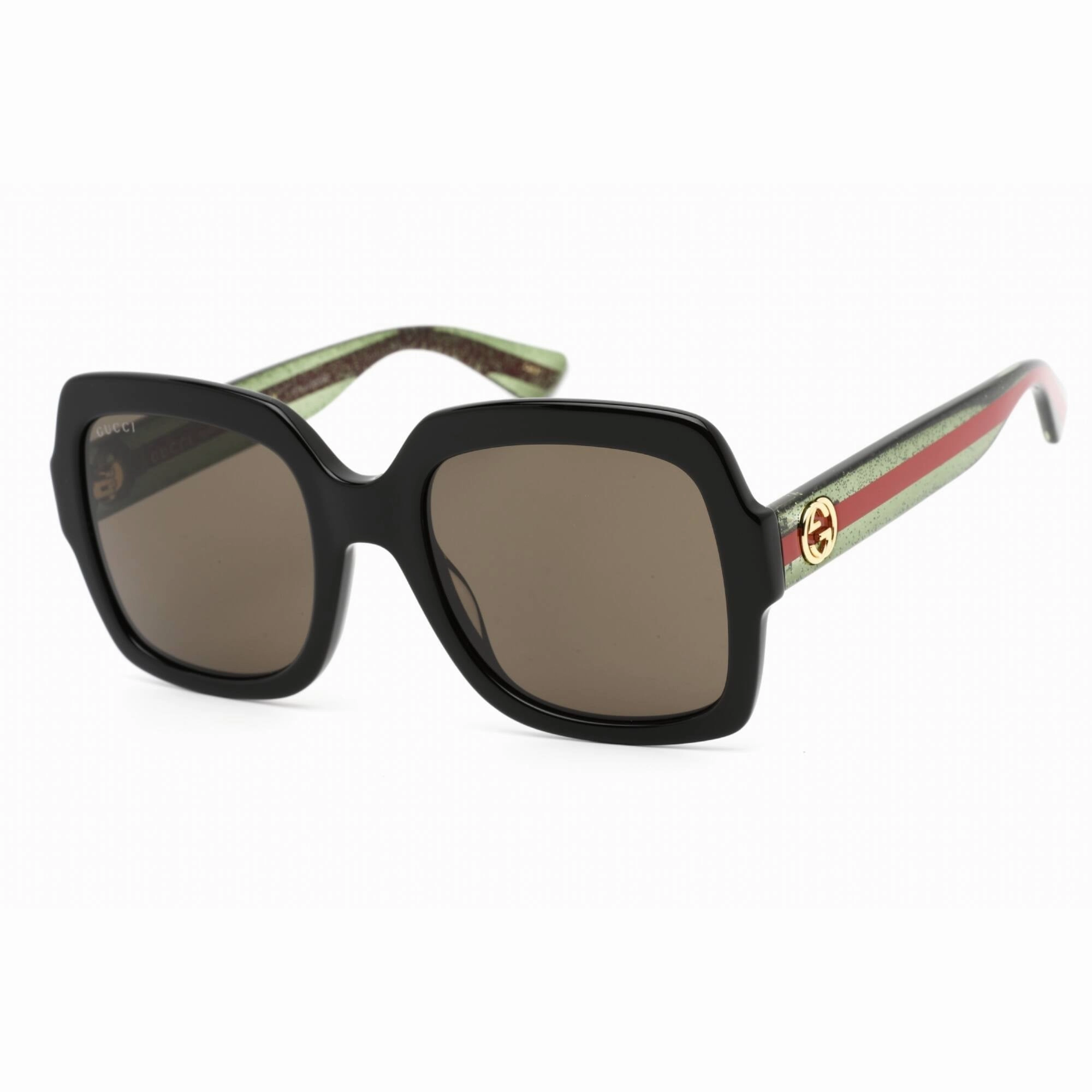 Gucci Women's Sunglasses - Green Black Acetate Full Rim Square Frame | GG0036SN 002