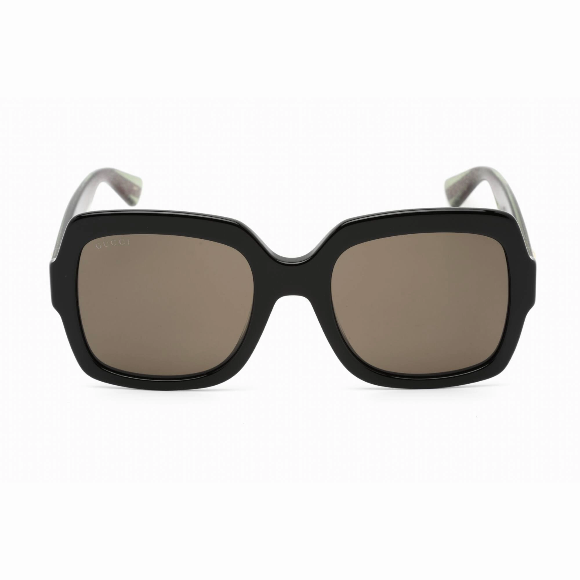 Gucci Women's Sunglasses - Green Black Acetate Full Rim Square Frame | GG0036SN 002