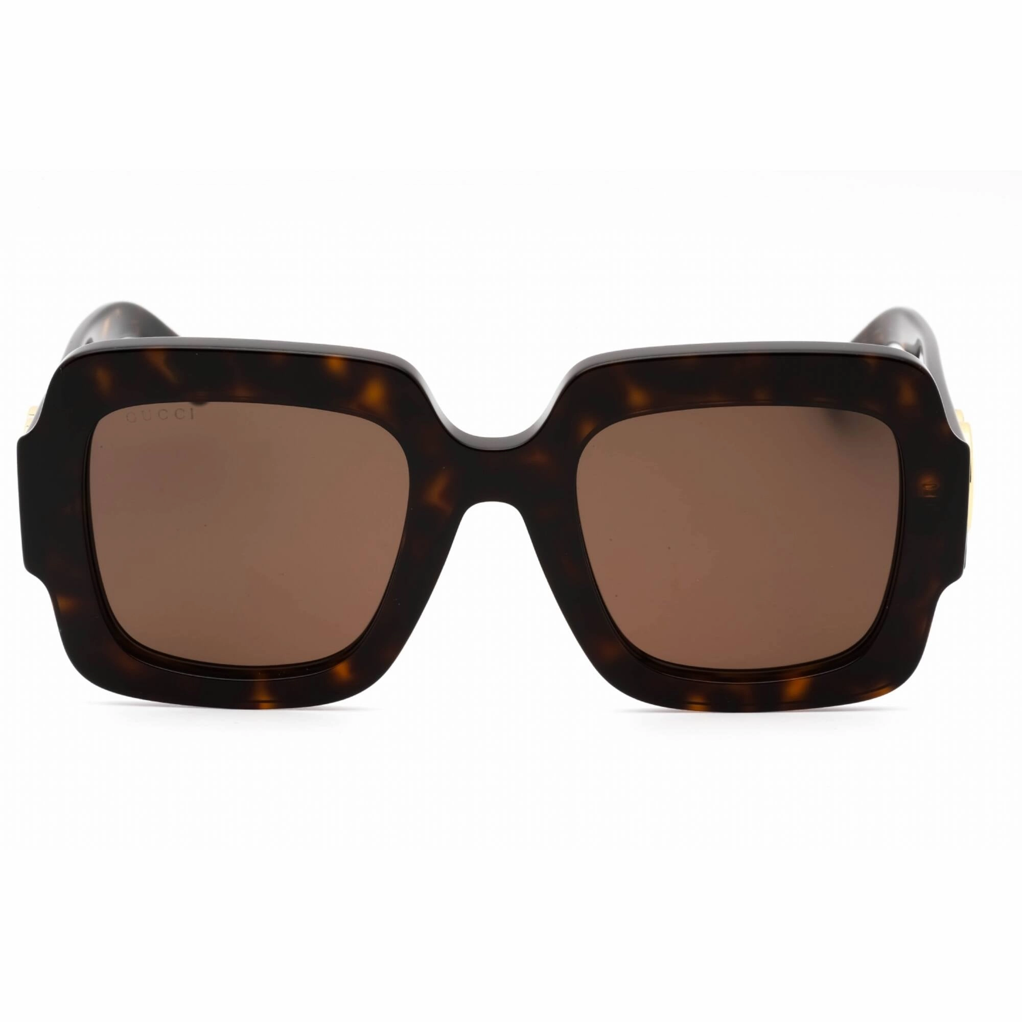 Gucci Women's Sunglasses - Havana Acetate Full Rim Square Shape Frame | GG1547S 002