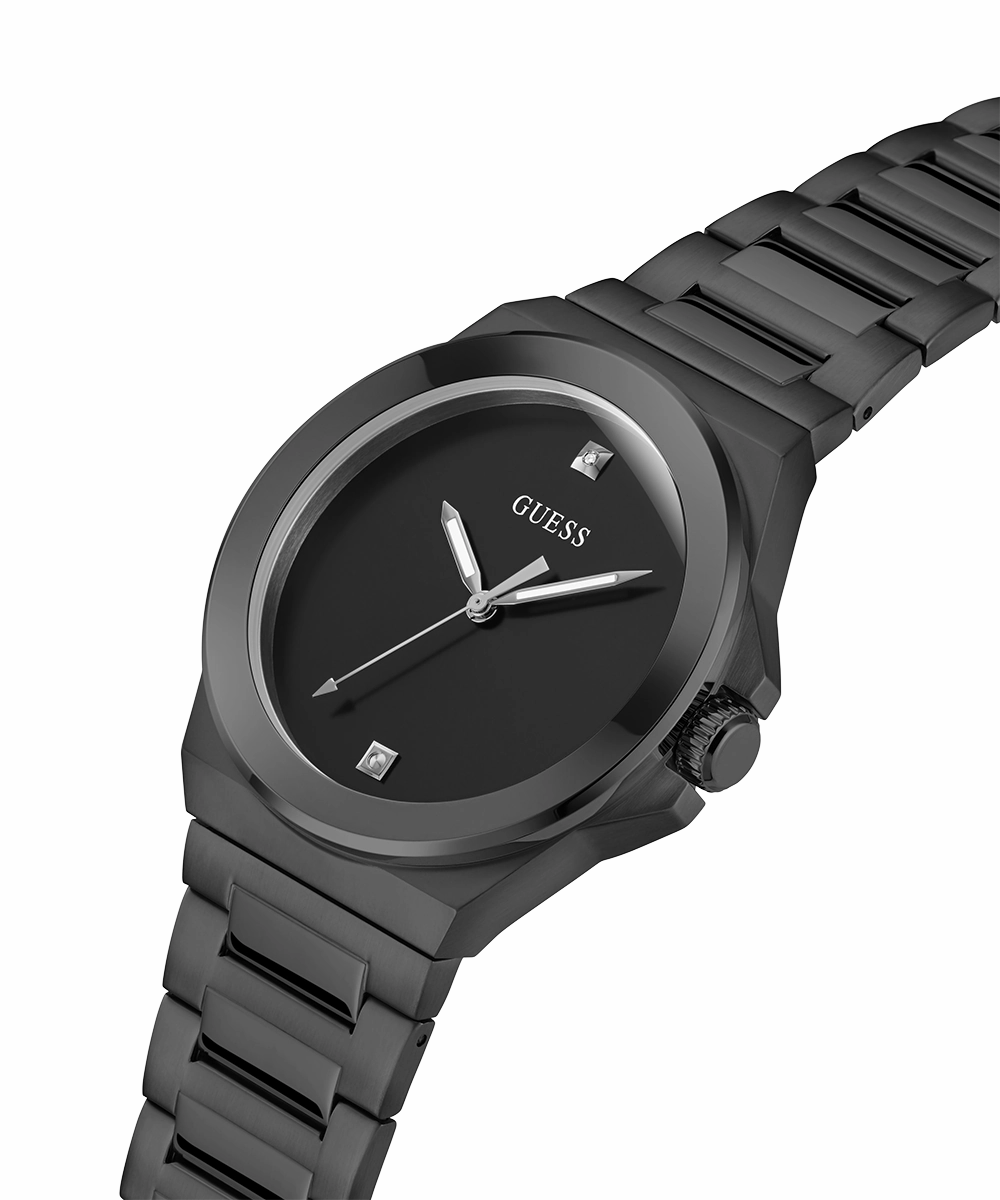 GUESS Mens Black Analog Watch