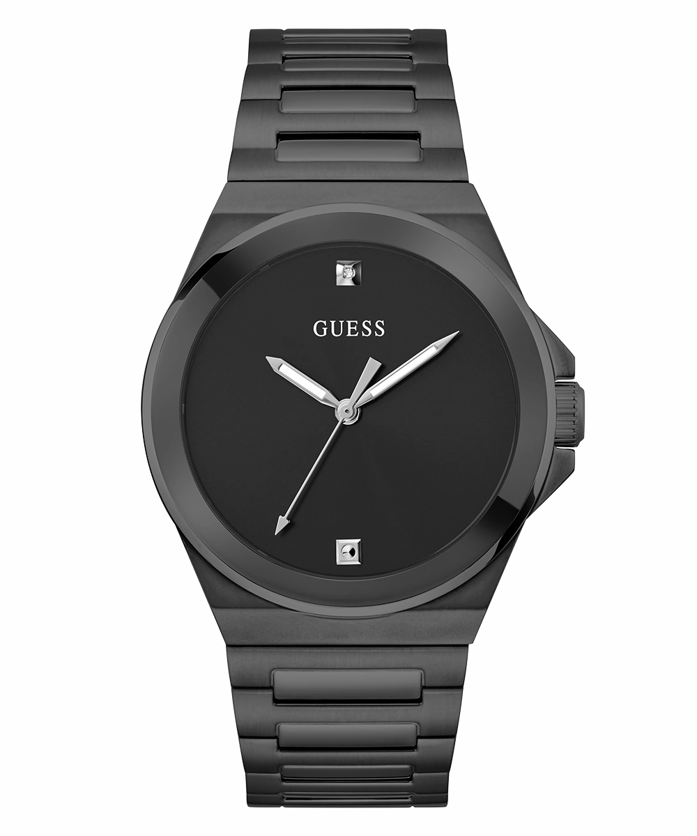 GUESS Mens Black Analog Watch