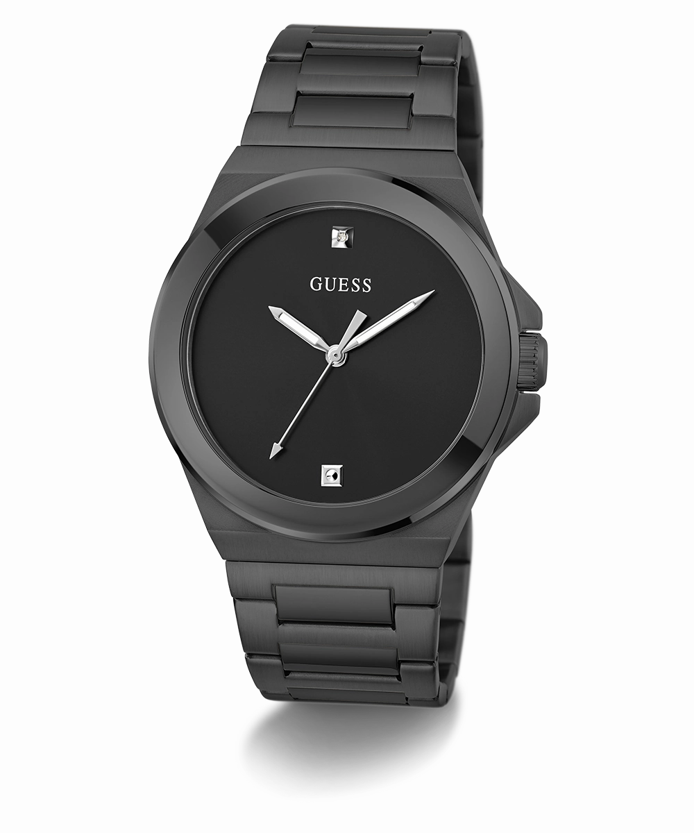 GUESS Mens Black Analog Watch