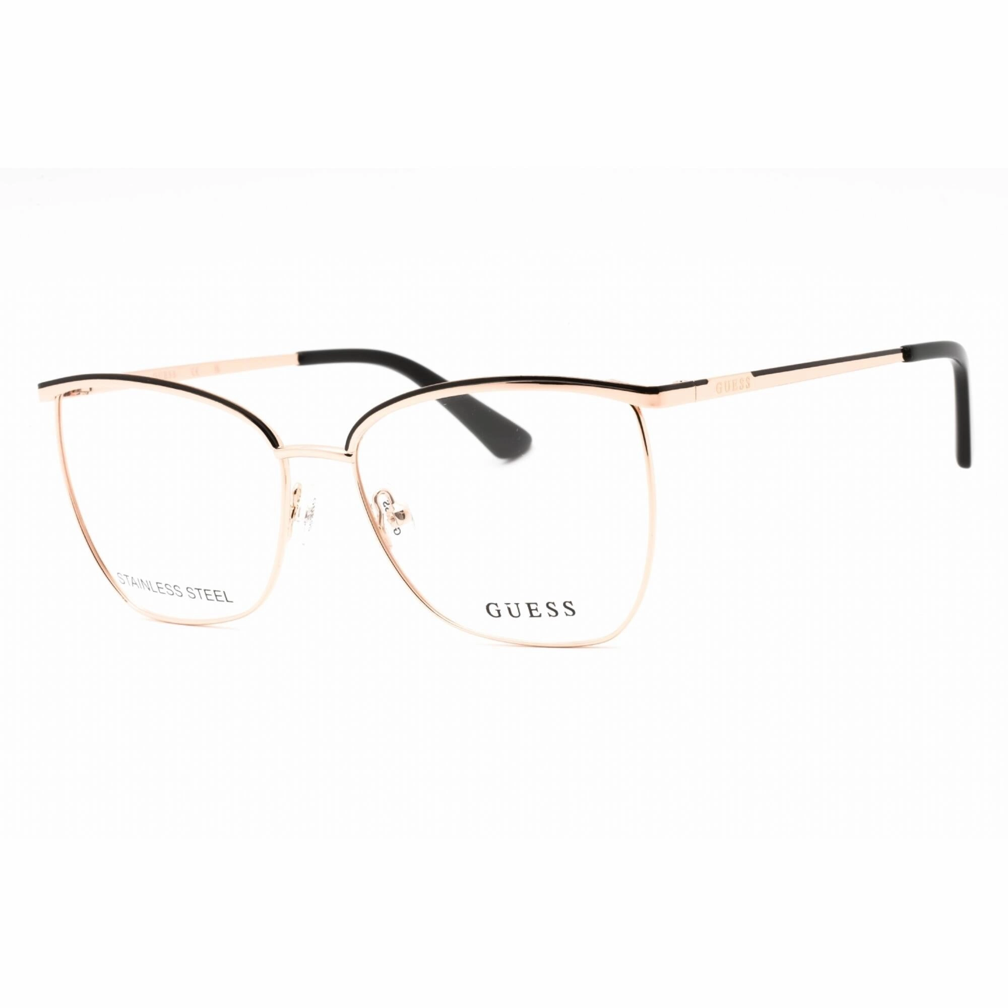 Guess Women's Eyeglasses - Black/Other Metal Full Rim Cat Eye Shape Frame | GU2878 005