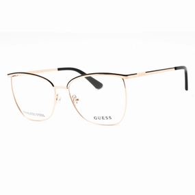 Guess Women's Eyeglasses - Black/Other Metal Full Rim Cat Eye Shape Frame | GU2878 005