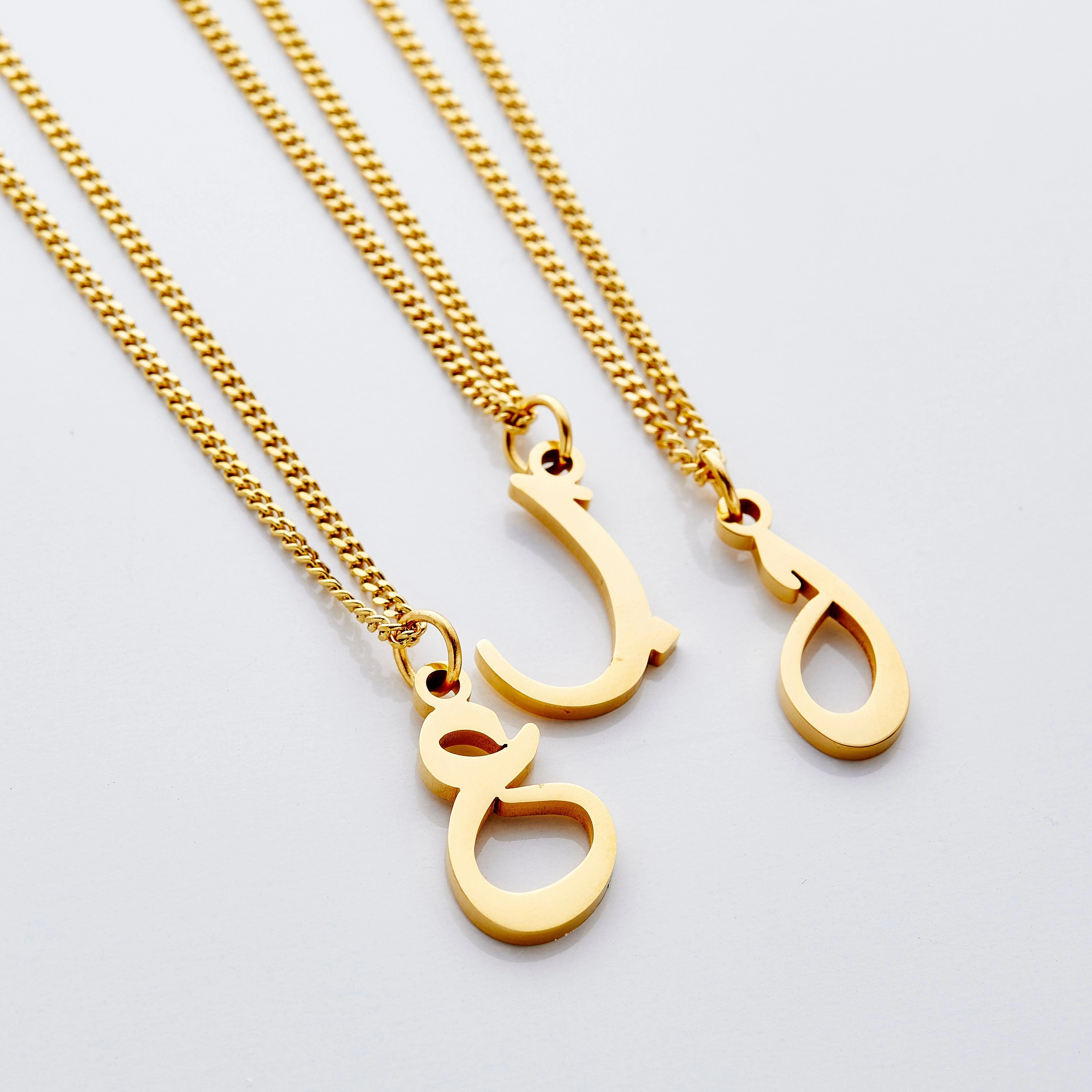 Hanging Arabic Letter Necklace | Women