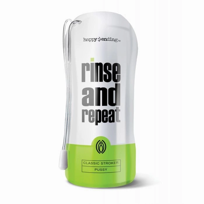 Happy Ending - Rinse and Repeat Classic Stroker Cup Masturbator Pussy (White)