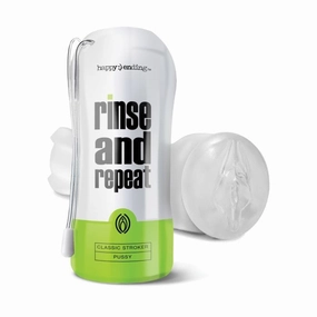 Happy Ending - Rinse and Repeat Classic Stroker Cup Masturbator Pussy (White)