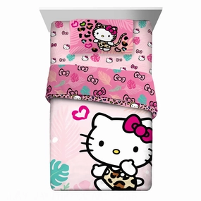 Hello Kitty 6A4617 Kids Bed In A Bag Comforter & Sheets, Twin Pink