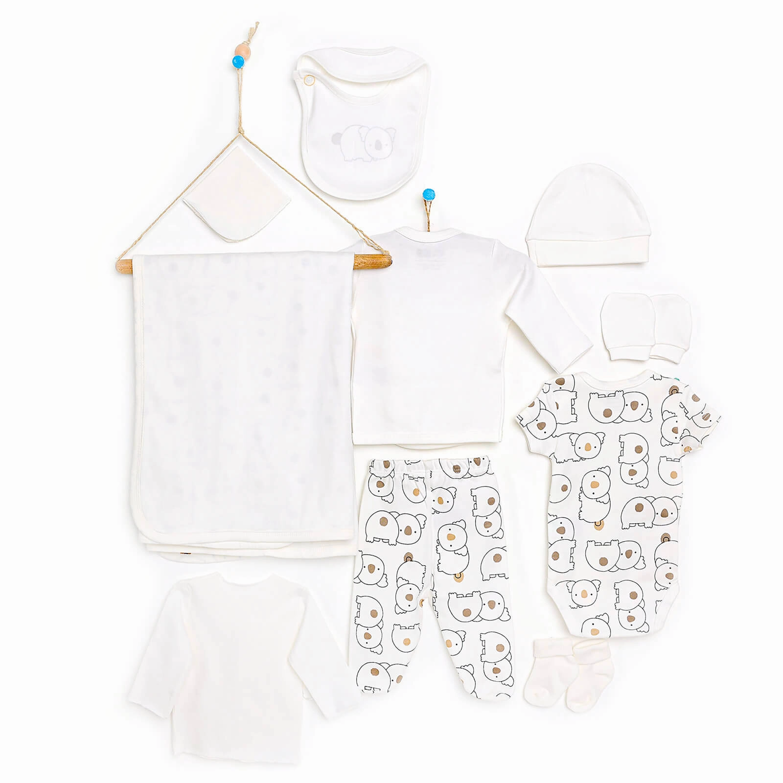 HelloBaby 10 pcs Newborn Starter Set - Pink