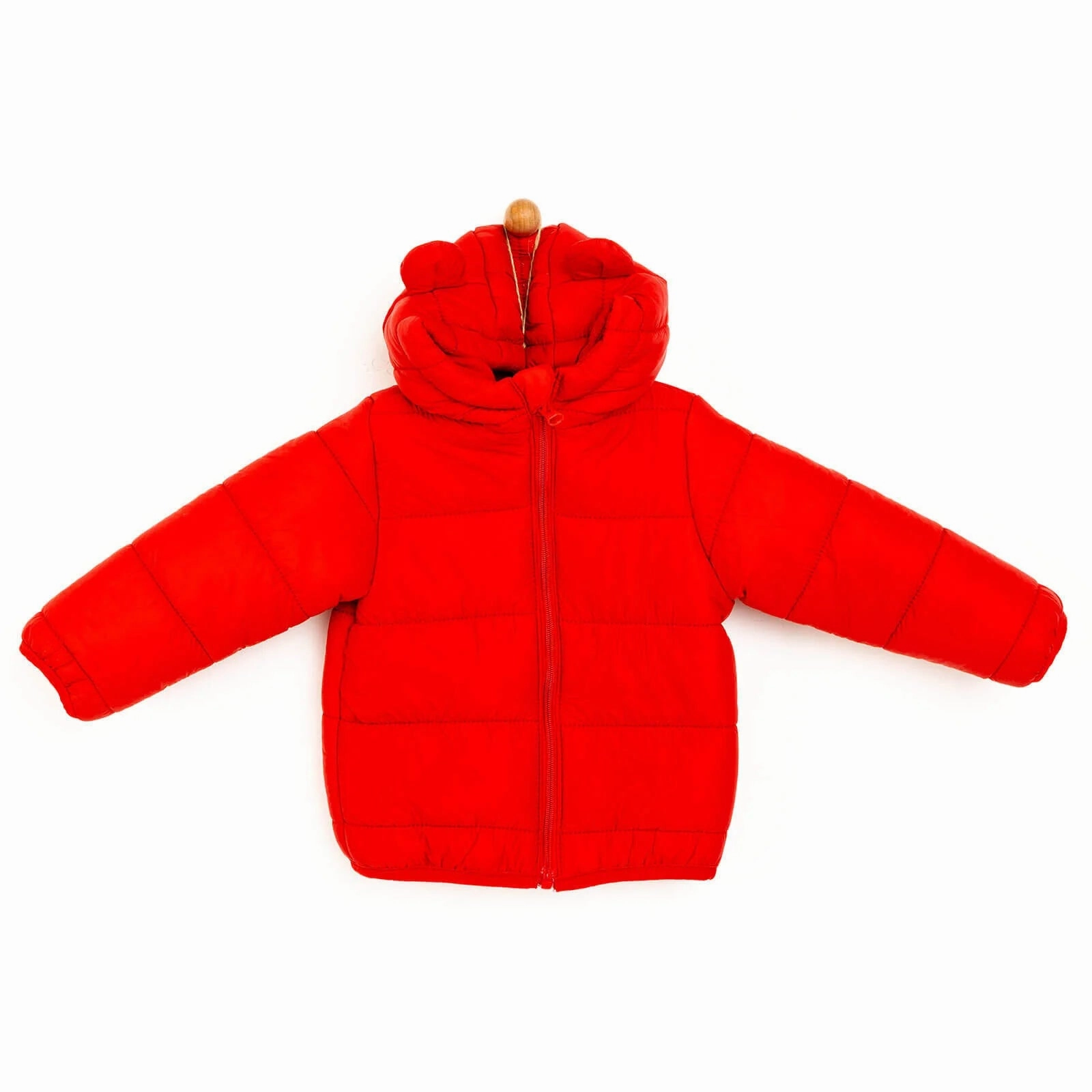HelloBaby Eared Hoodie Coat - Red
