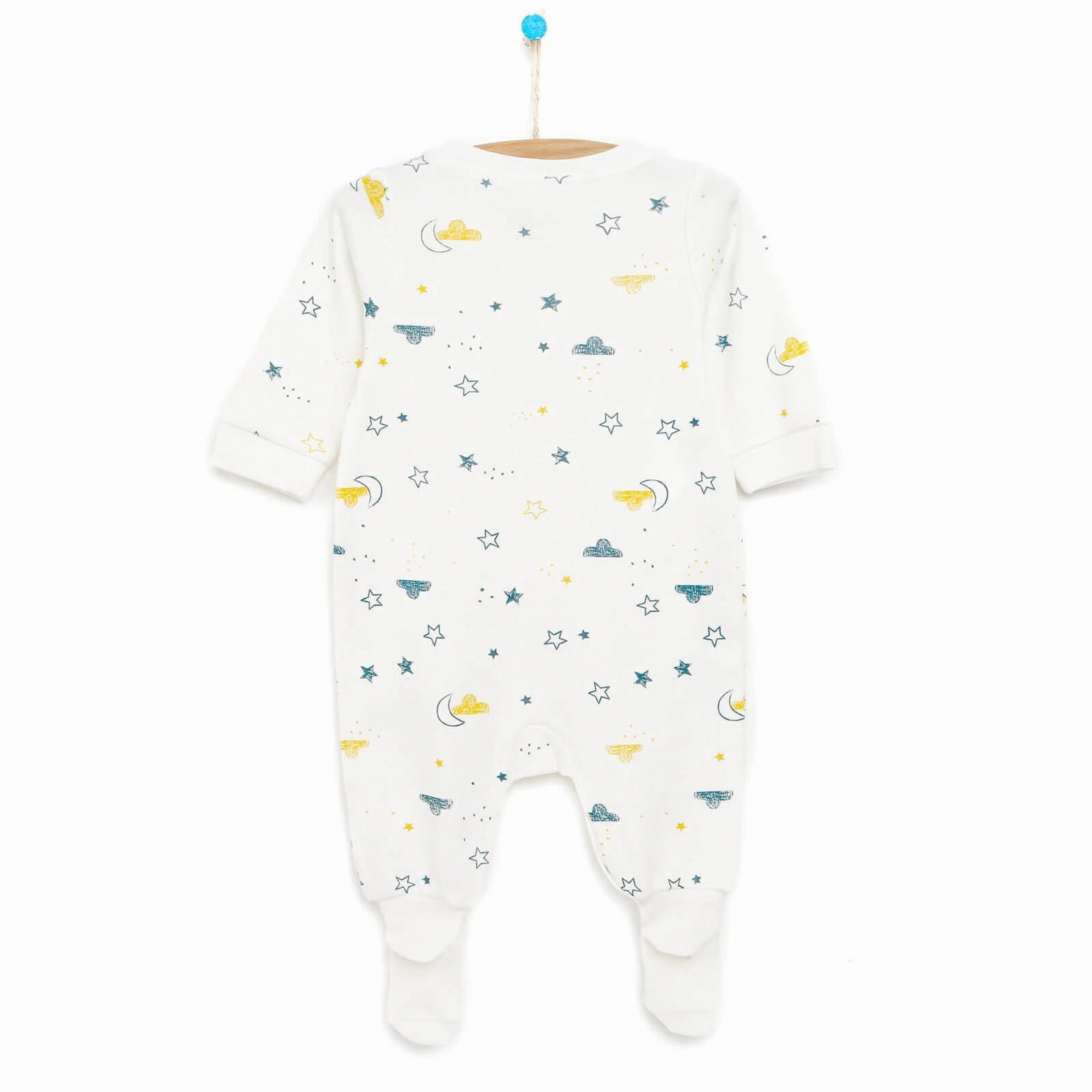 HelloBaby Newborn Baby Boy Footed Jumpsuit - Multicolour