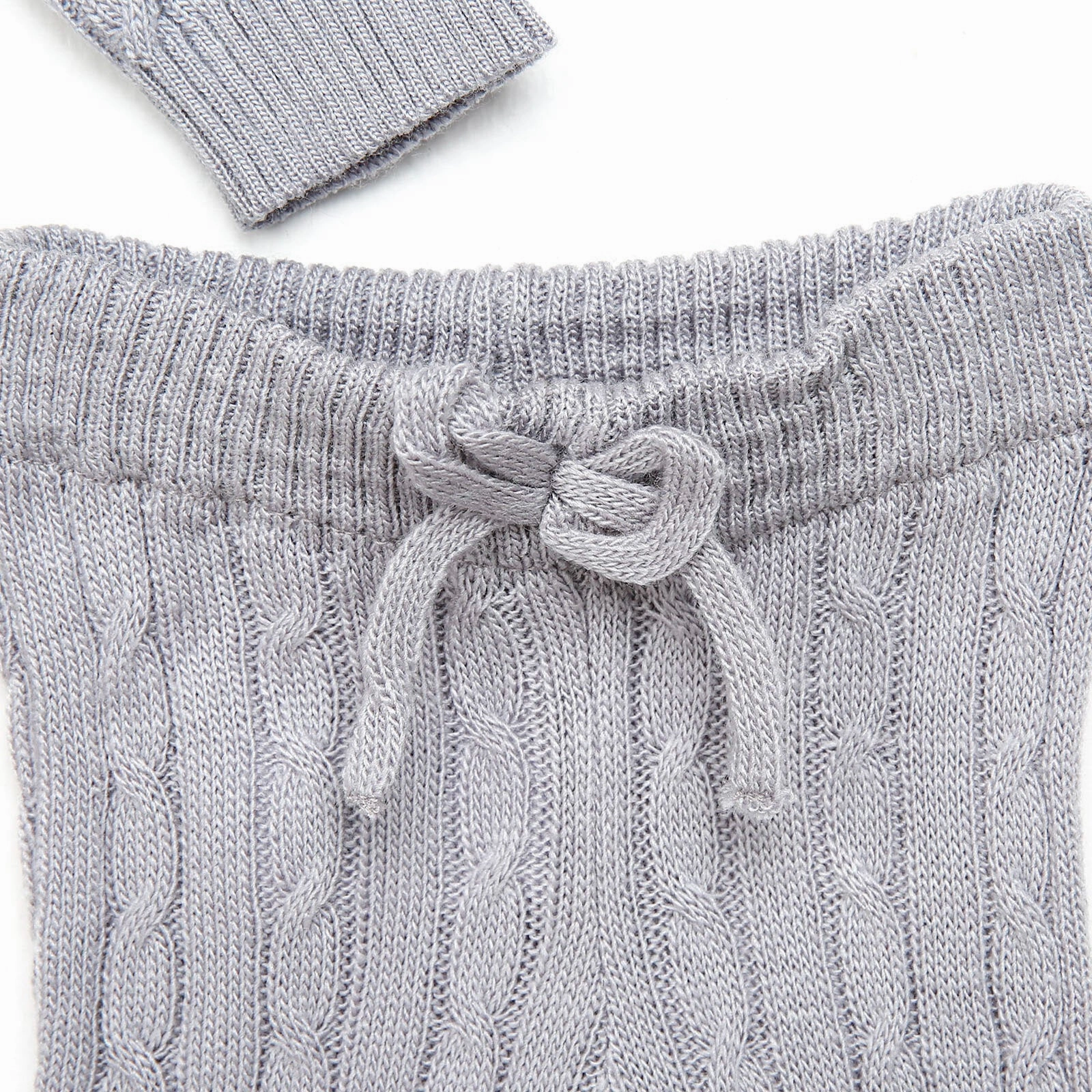 HelloBaby Newborn Knit Cardigan - Grey