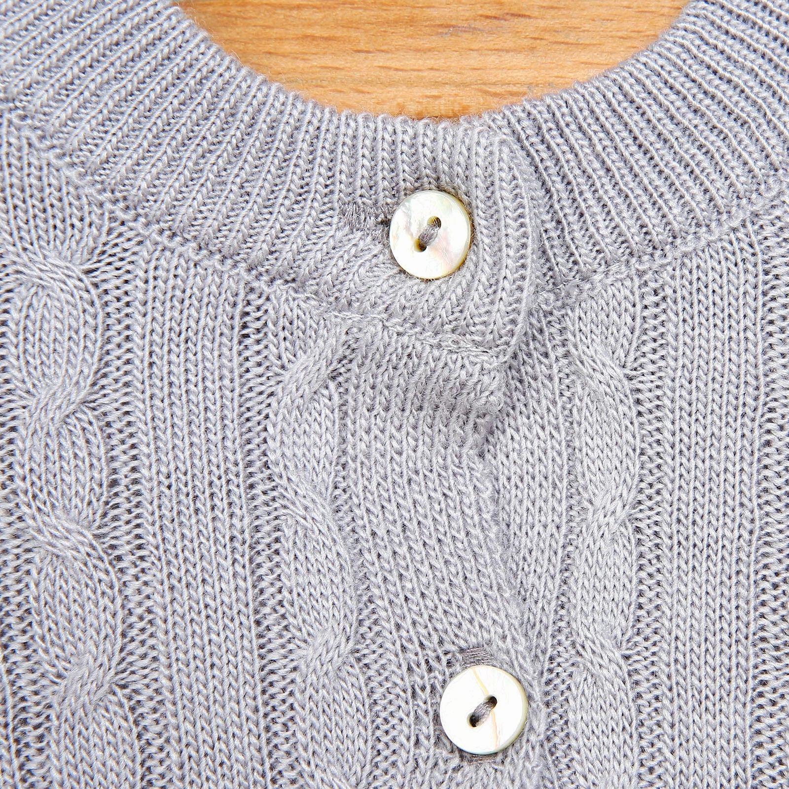 HelloBaby Newborn Knit Cardigan - Grey