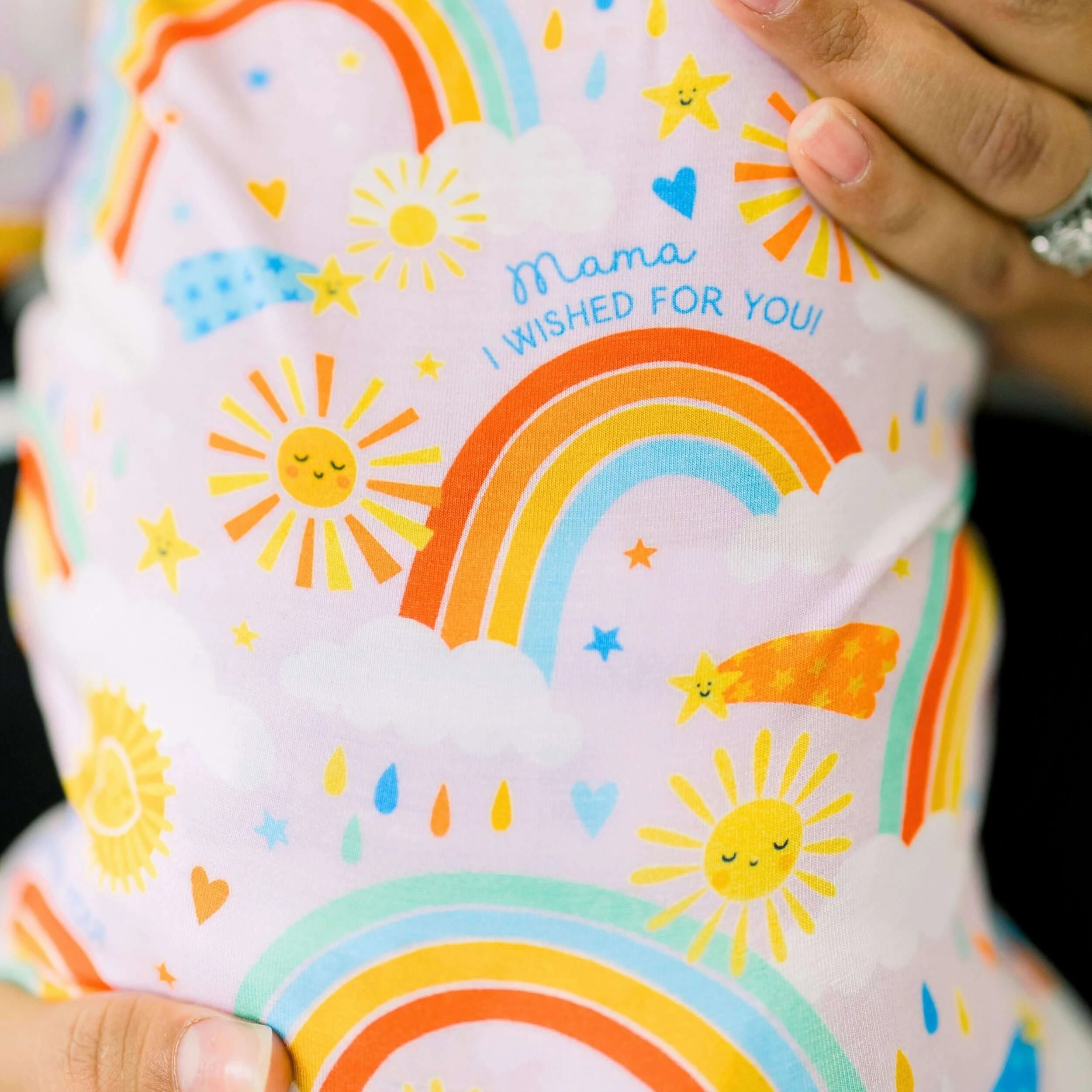 Here Comes the Sunshine (Pink) | Bamboo Footie Onesie Sleeper