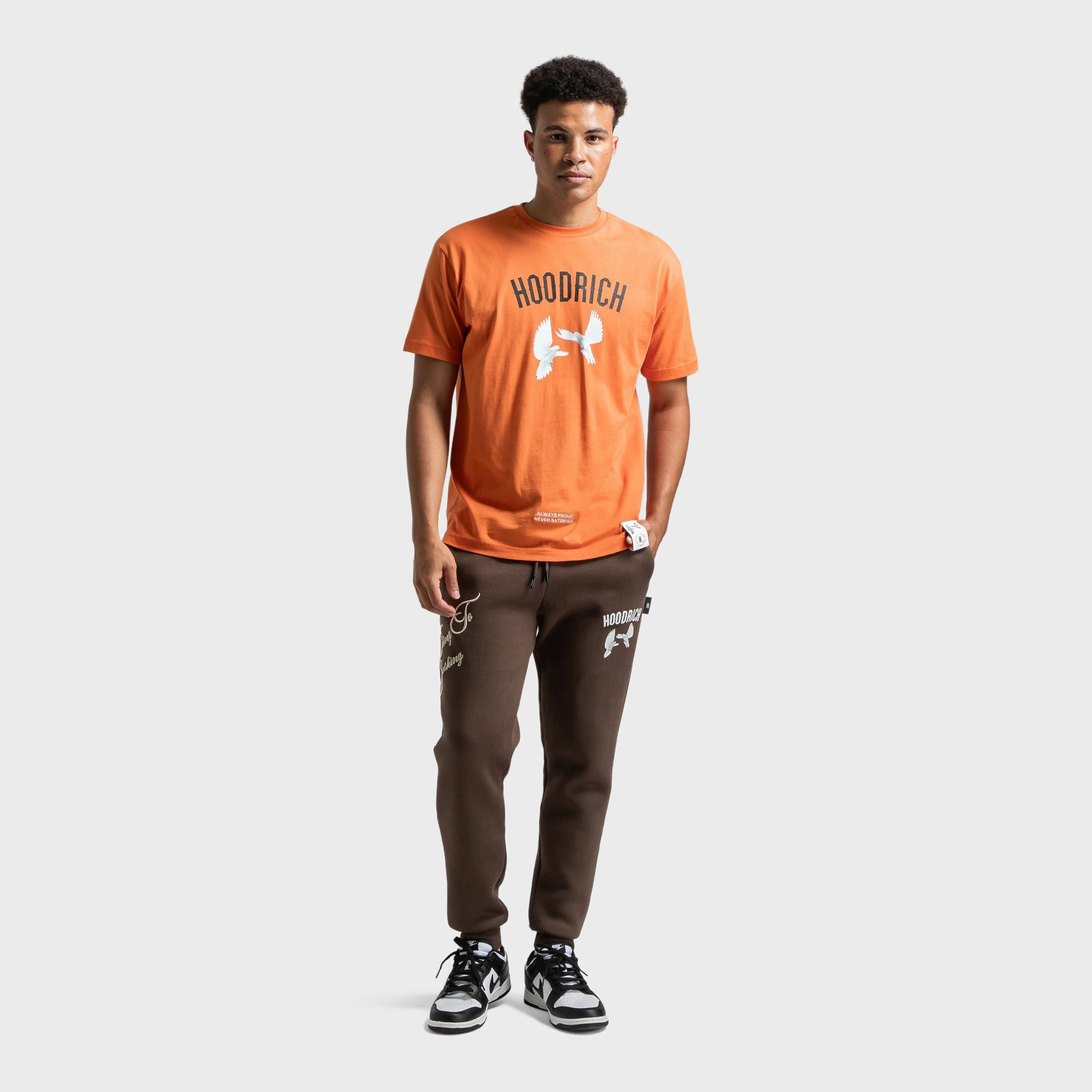 Hoodrich Take Flight V2 T-Shirt Burnt Orange / Black - Blan