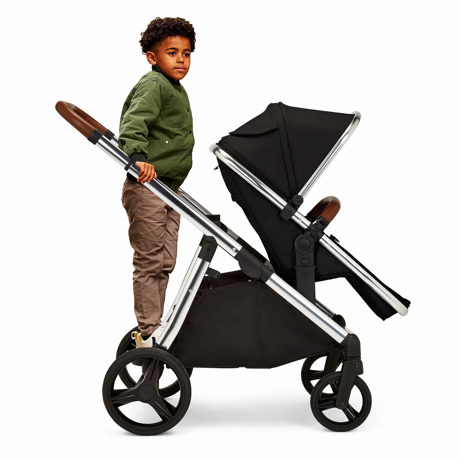 Ickle Bubba Eclipse Plus 2-in-1 Pushchair & Carrycot - Jet Black
