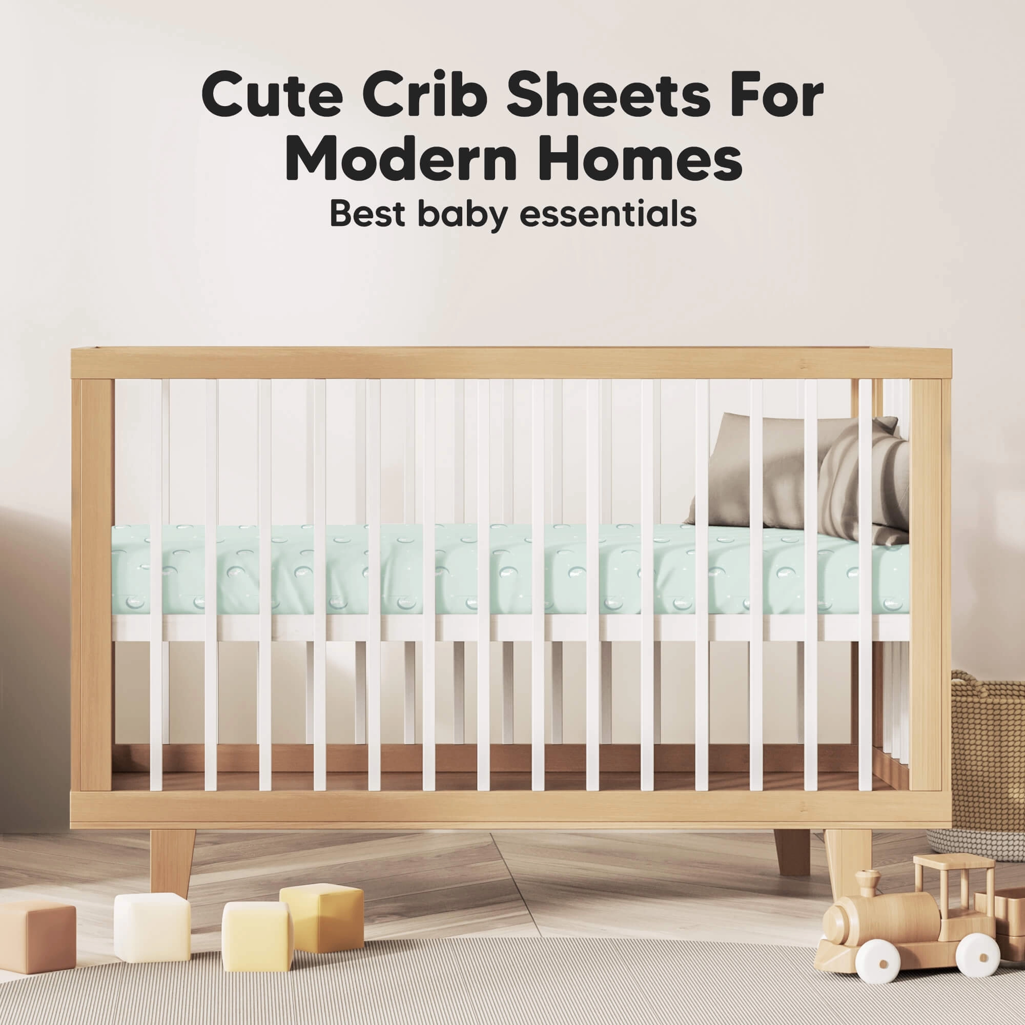 Isla Fitted Crib Sheets (Lunaris)