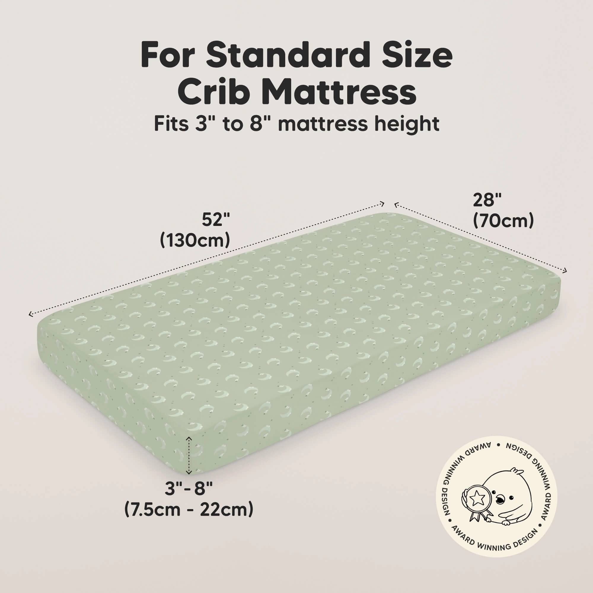 Isla Fitted Crib Sheets (Lunaris)