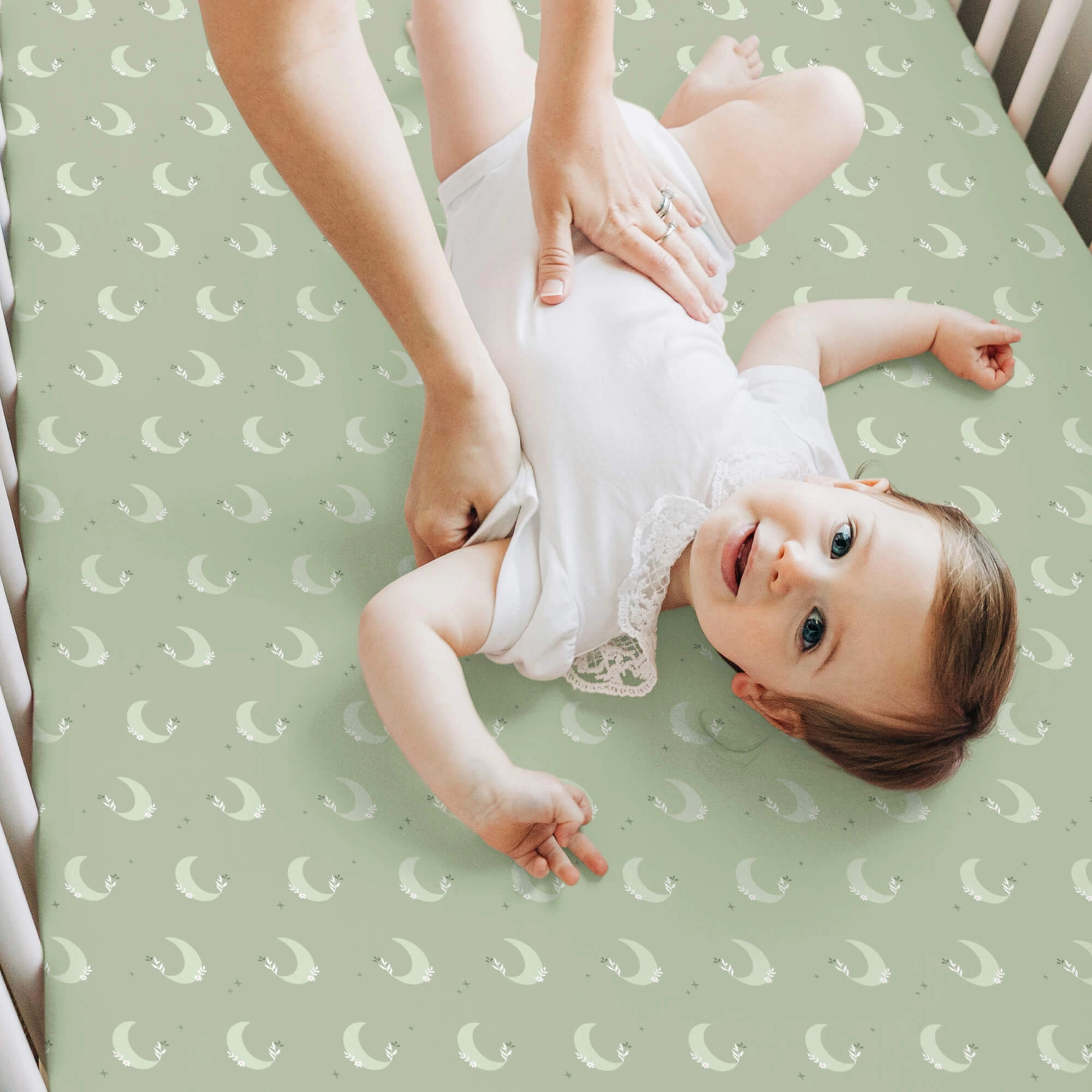 Isla Fitted Crib Sheets (Lunaris)