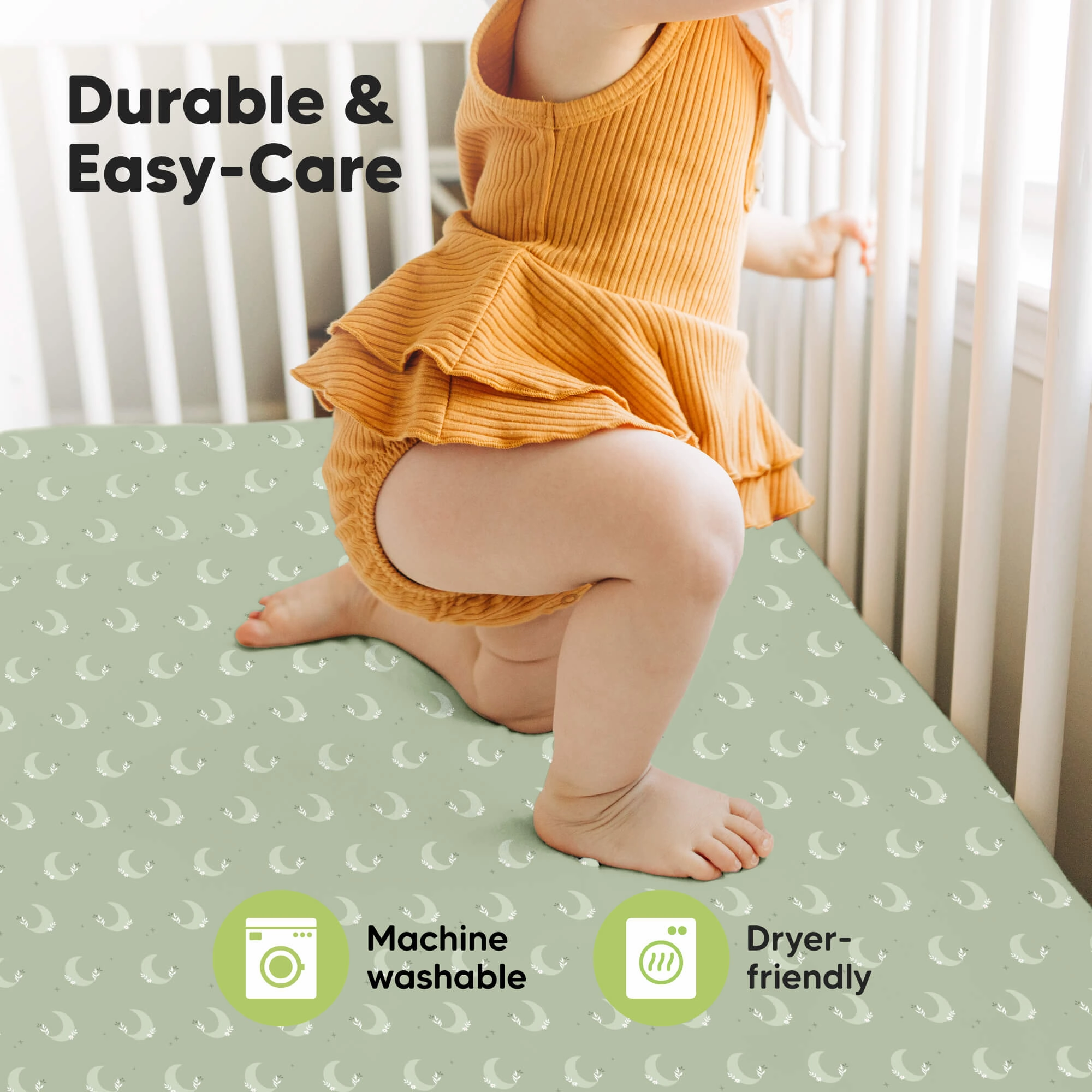 Isla Fitted Crib Sheets (Lunaris)