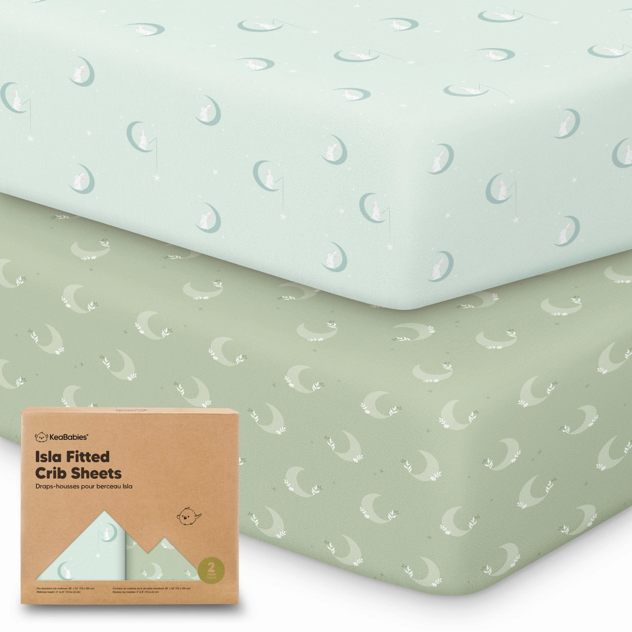 Isla Fitted Crib Sheets (Lunaris)