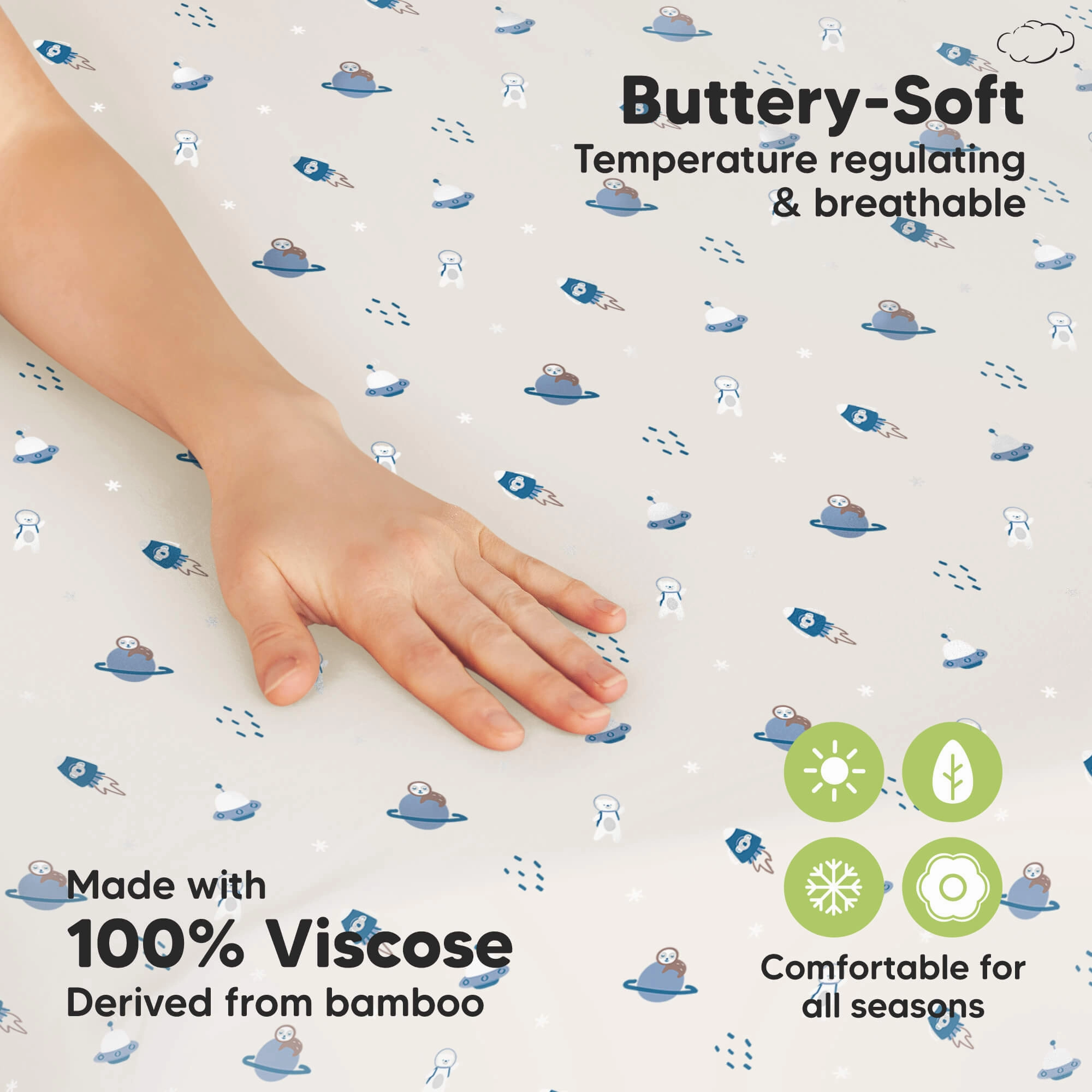 Isla Fitted Mini Crib Sheets (Cosmo)