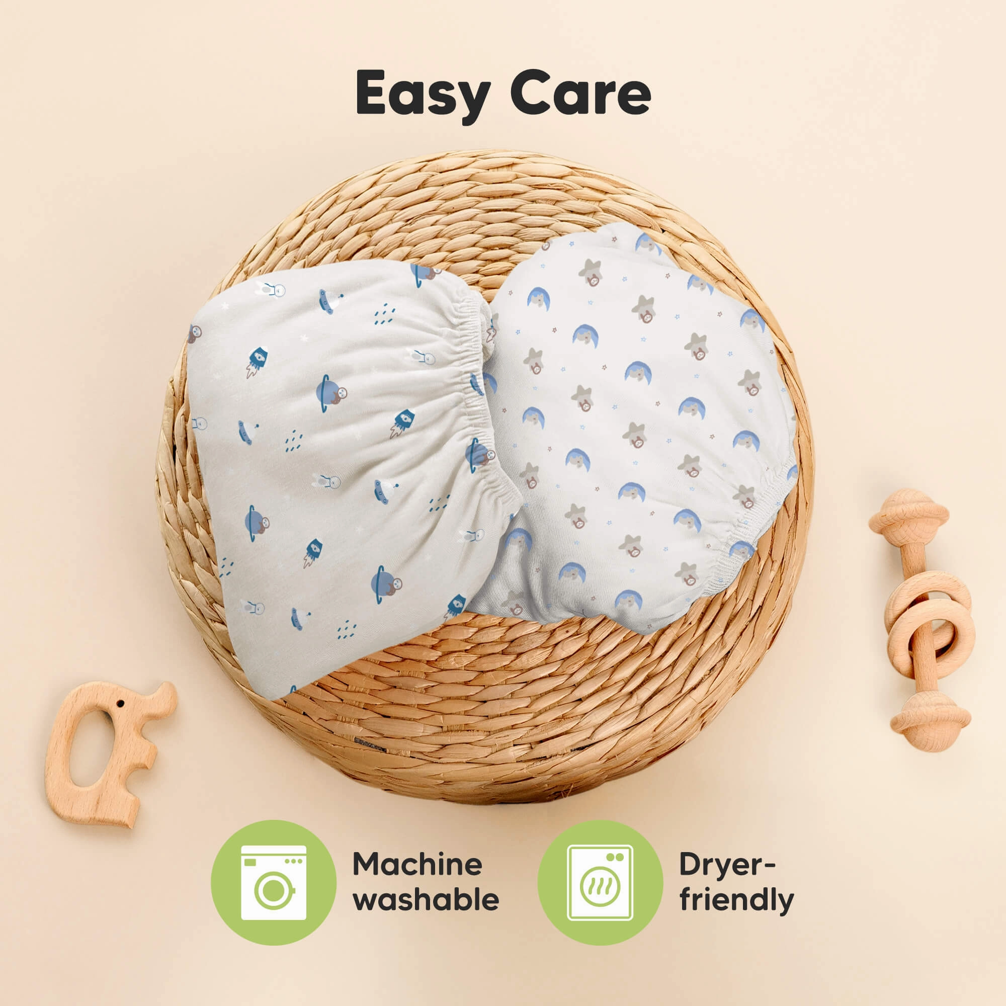 Isla Fitted Mini Crib Sheets (Cosmo)