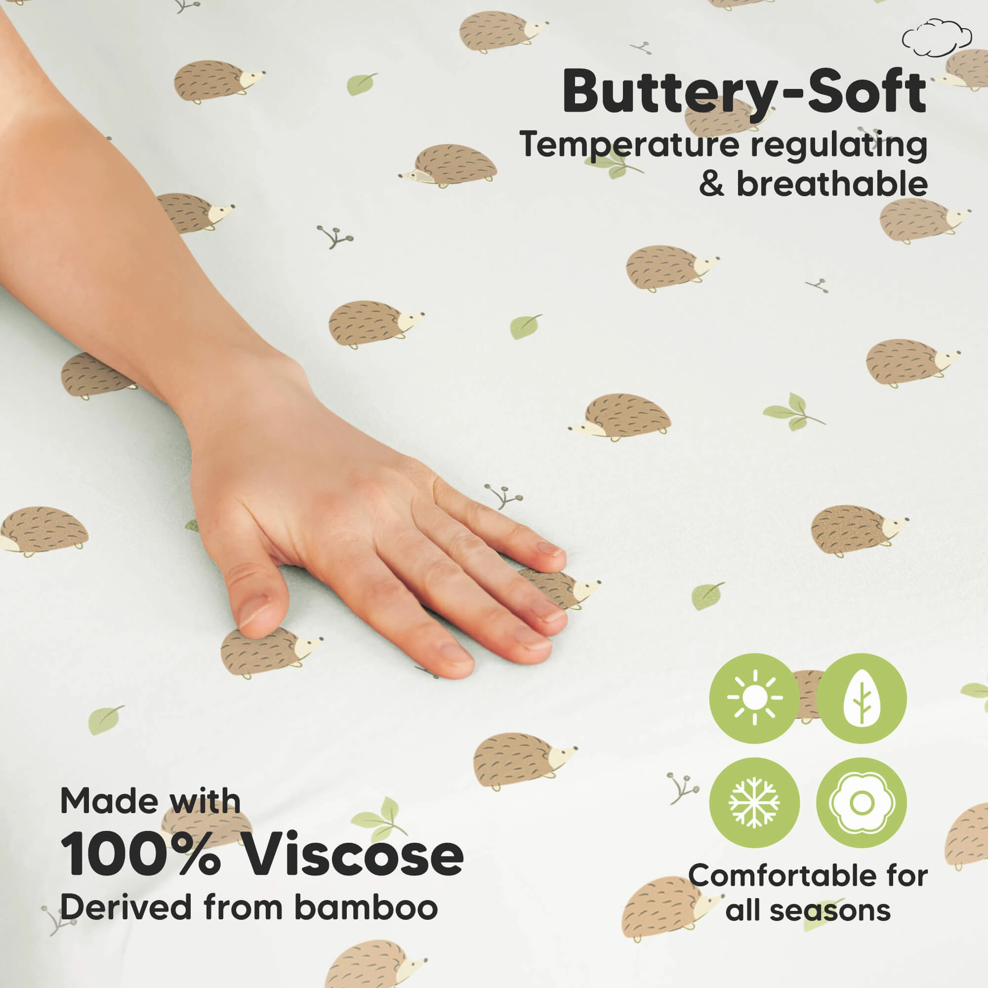 Isla Fitted Mini Crib Sheets (Nibbles/Bruce)