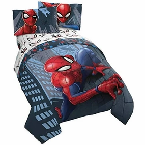 Jay Franco Marvel Spiderman Crawl 4 Piece Twin Bed Set