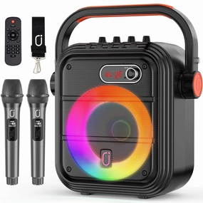 JYX WM-66Pro Singing Machine Home Karaoke System with 2 Karaoke Microphones