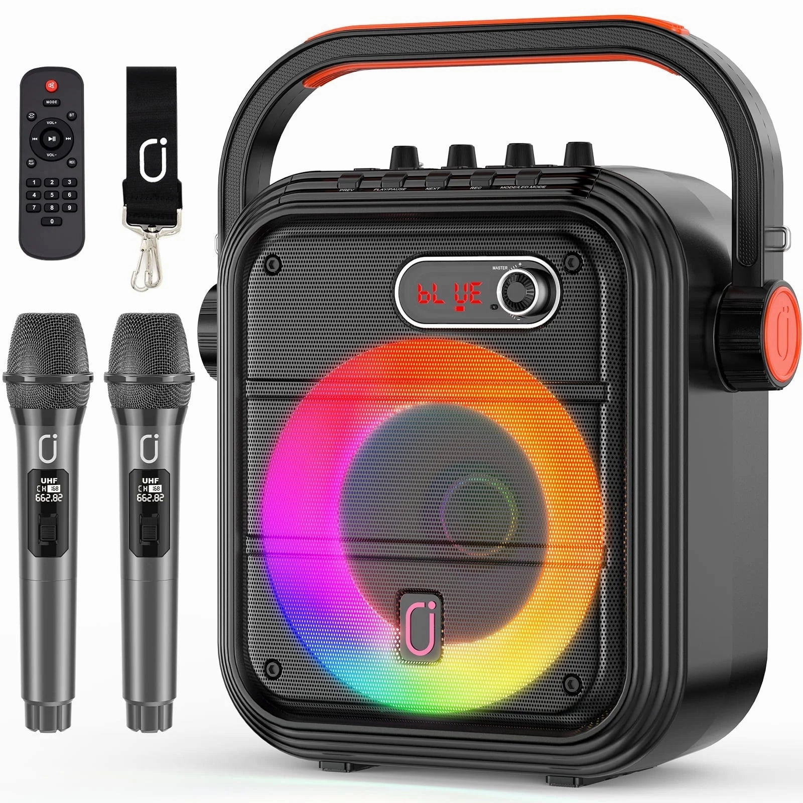JYX WM-66Pro Singing Machine Home Karaoke System with 2 Karaoke Microphones