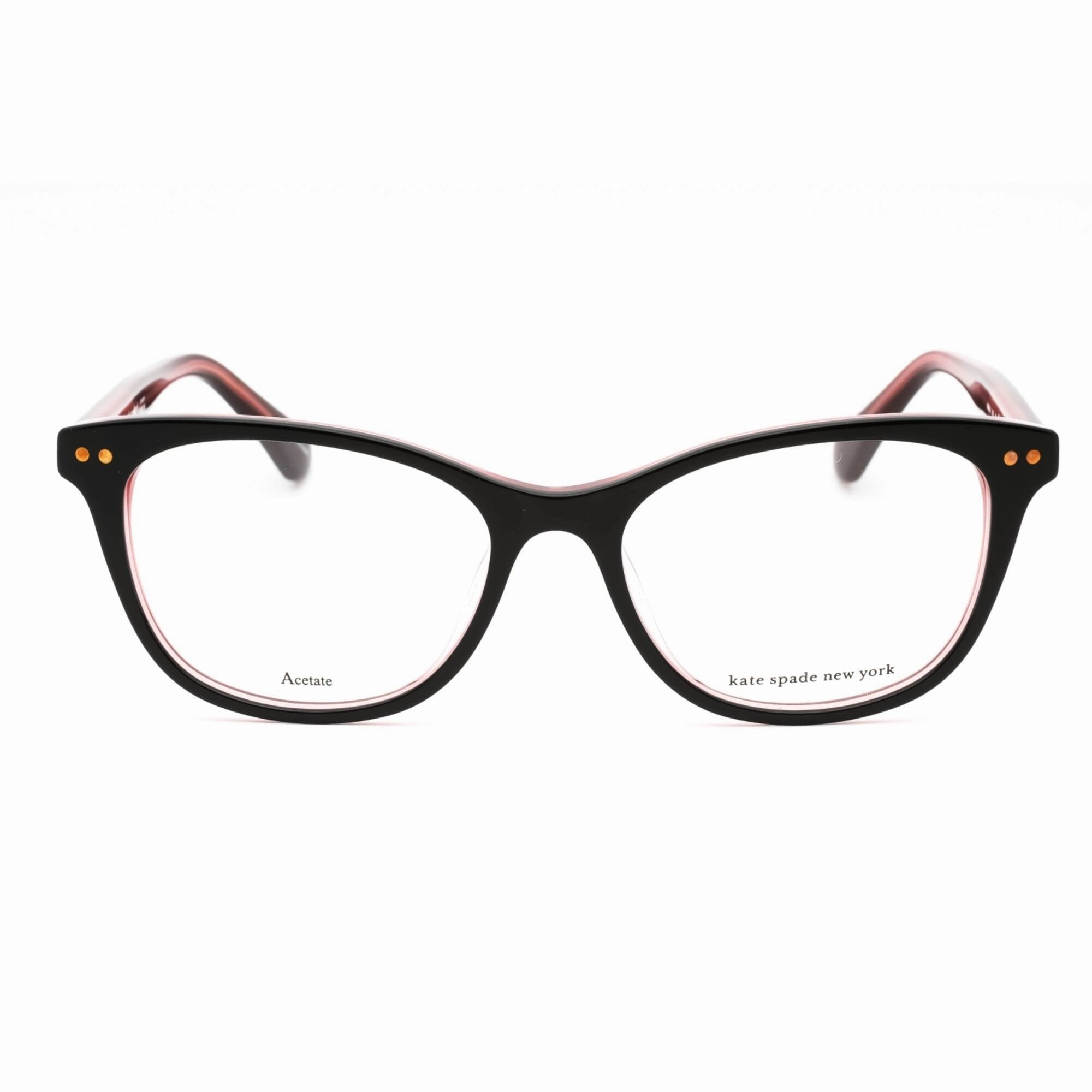 Kate Spade Women's Eyeglasses - Black Pink Full Rim Cat Eye Frame | Kamila 03H2 00