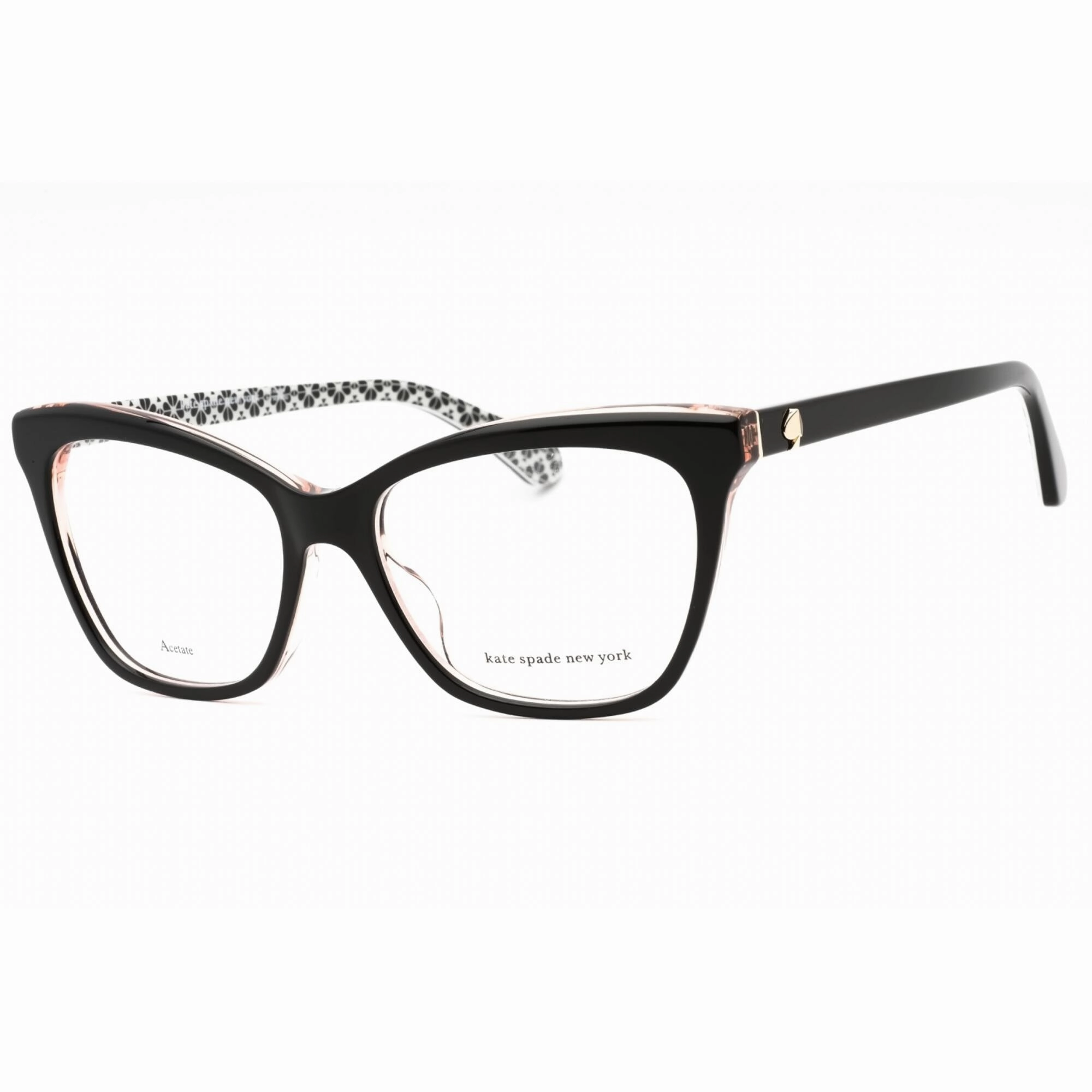 Kate Spade Women's Eyeglasses - Black Pink Plastic Full Rim Cat Eye | ADRIA 03H2 00