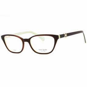 Kate Spade Women's Eyeglasses - Brown Plastic Full Rim Cat Eye Frame | EMMALEE 009Q 00
