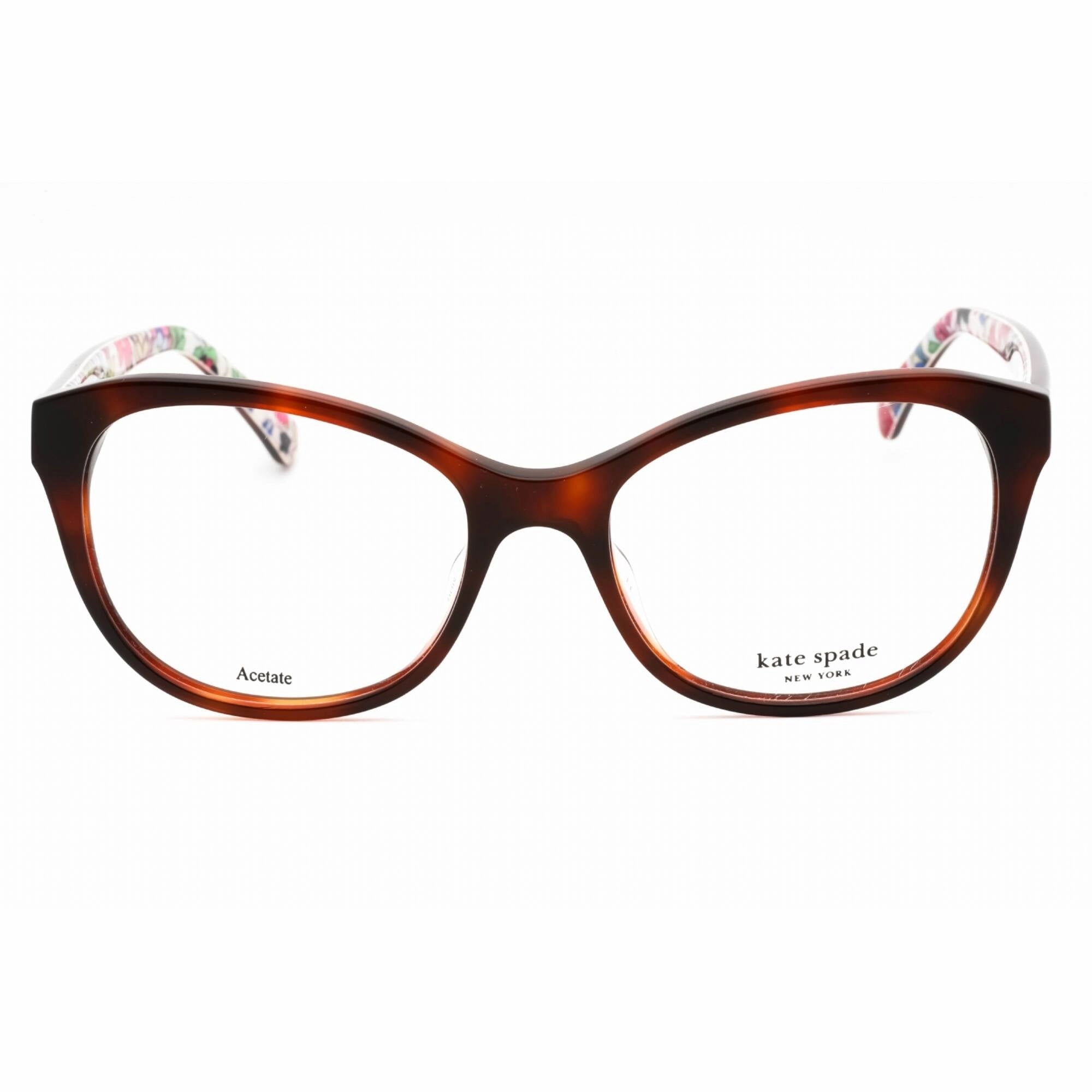 Kate Spade Women's Eyeglasses - Havana Plastic Full Rim Cat Eye Frame | NATALY 0086 00