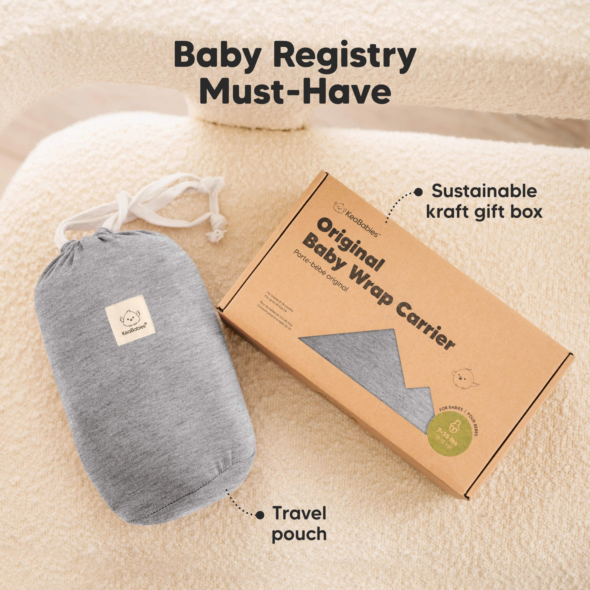 KeaBabies Original Wrap Carrier