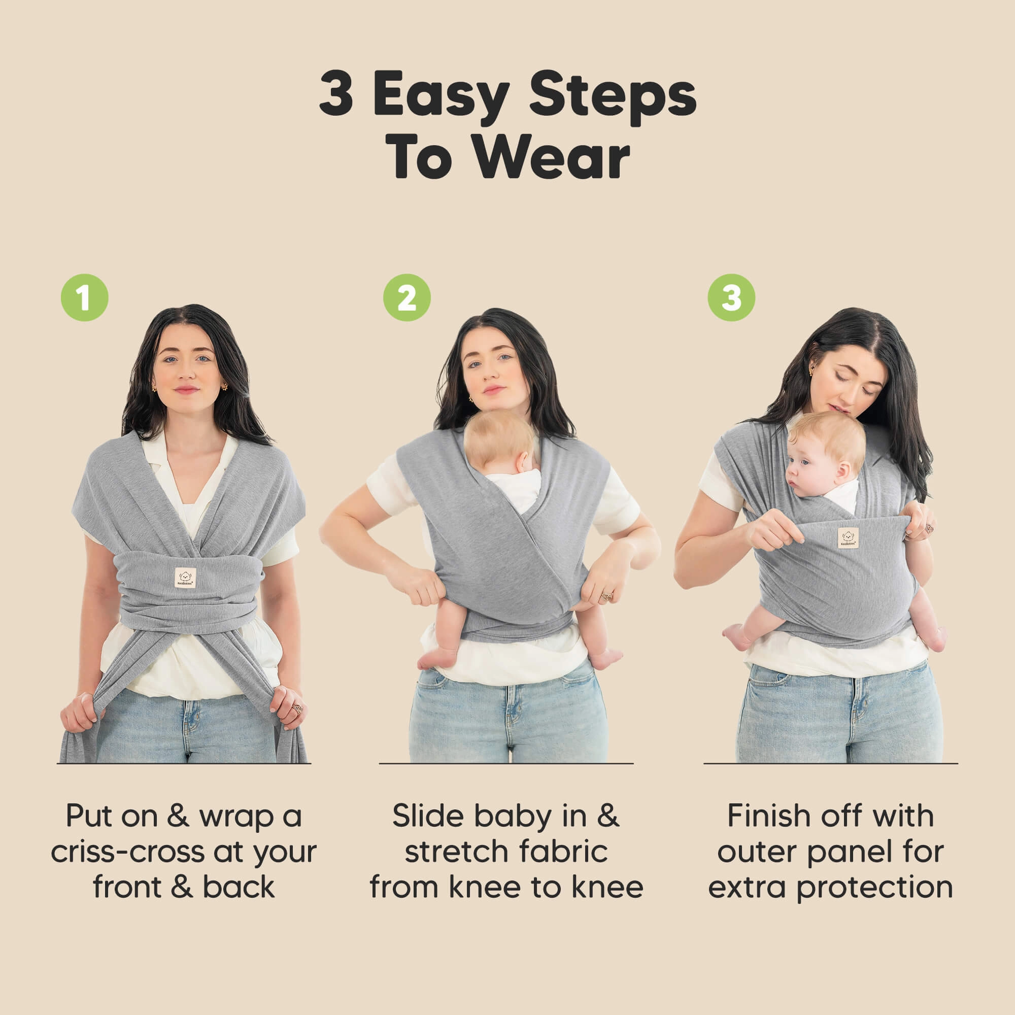 KeaBabies Original Wrap Carrier