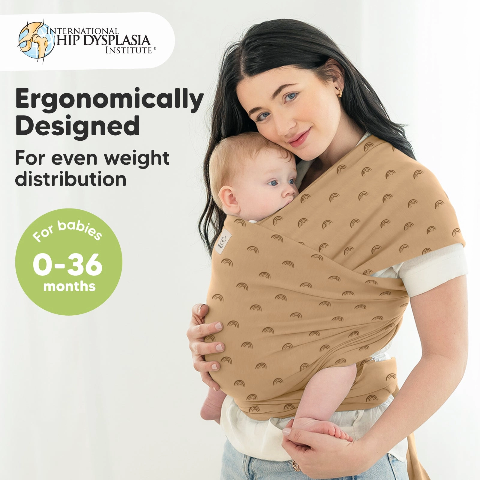 KeaBabies Original Wrap Carrier (Rainbow)