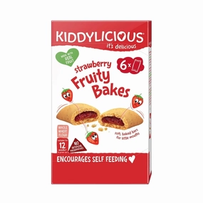 Kiddylicious Strawberry Fruity Bakes 12  months 132g (6x22g)