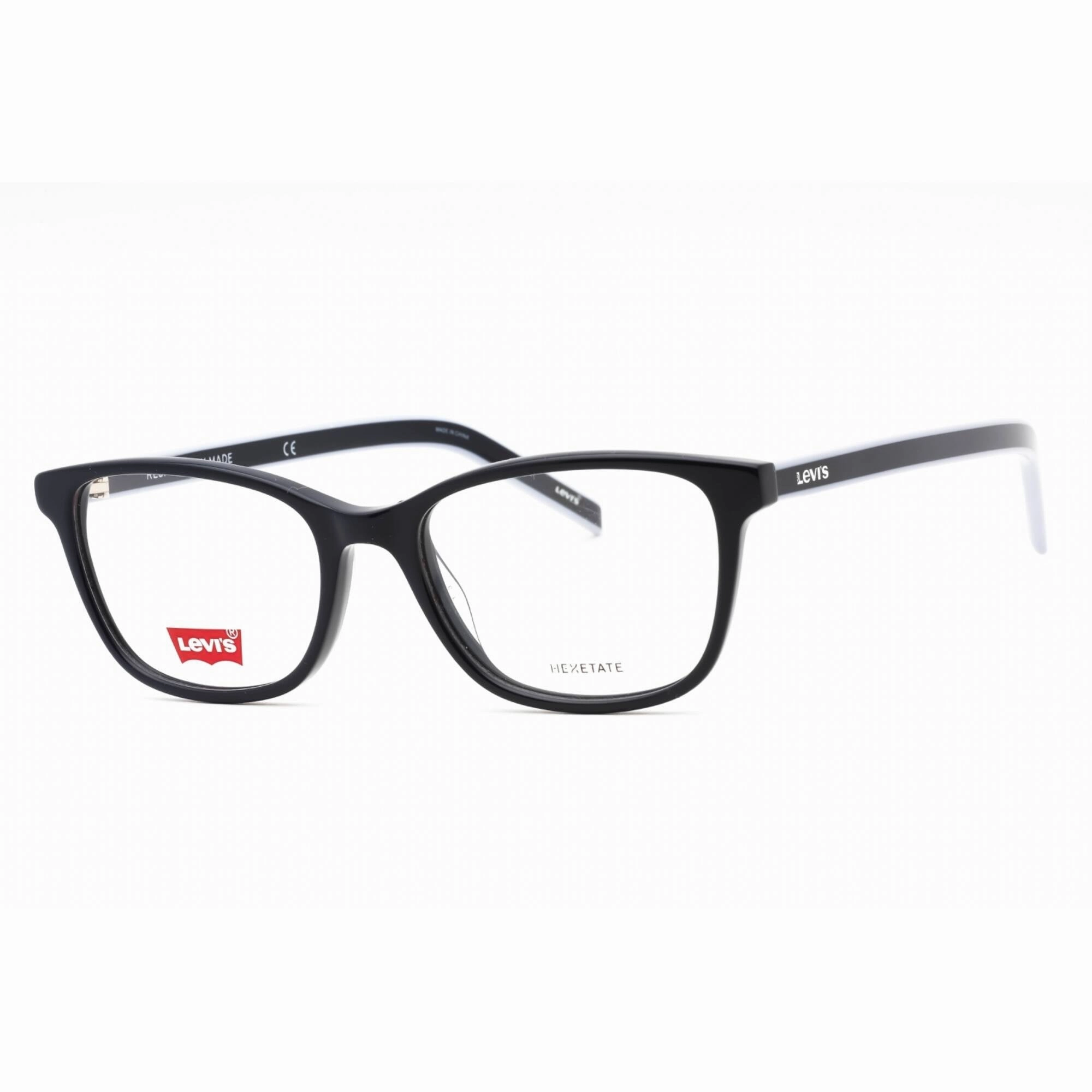 Levi's Women's Eyeglasses - Blue Plastic Full Rim Rectangular Frame | LV 1032 0PJP 00
