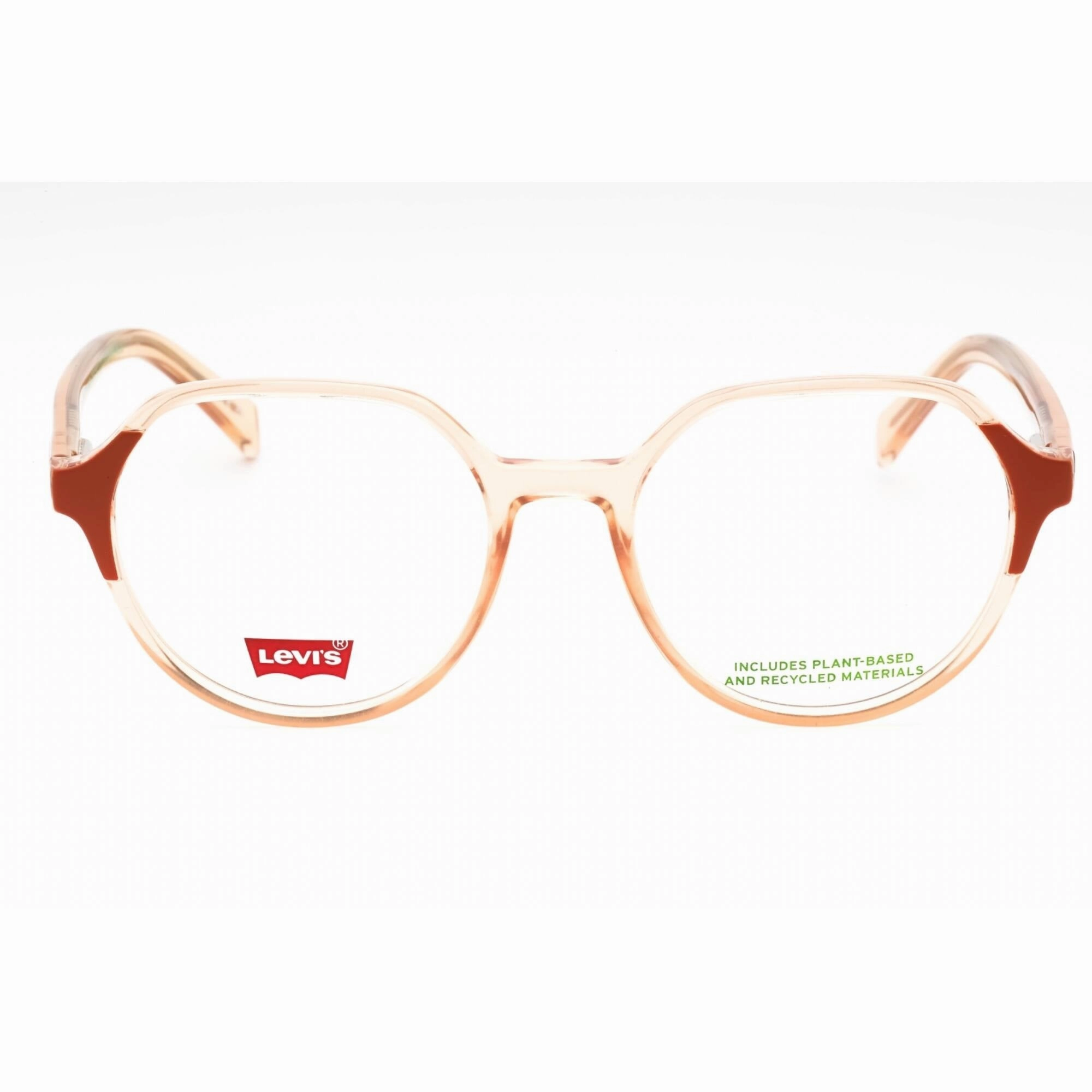 Levi's Women's Eyeglasses - Brick Plastic Full Rim Oval Shape Frame | LV 1055 02LF 00