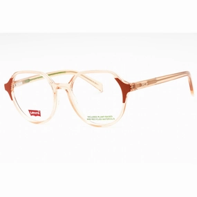 Levi's Women's Eyeglasses - Brick Plastic Full Rim Oval Shape Frame | LV 1055 02LF 00