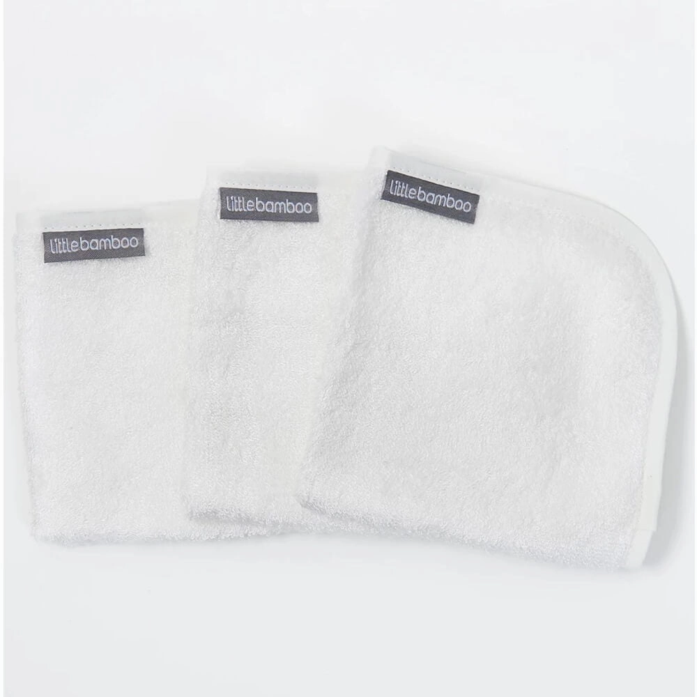 Little Bamboo Towelling Washers 3 Pack